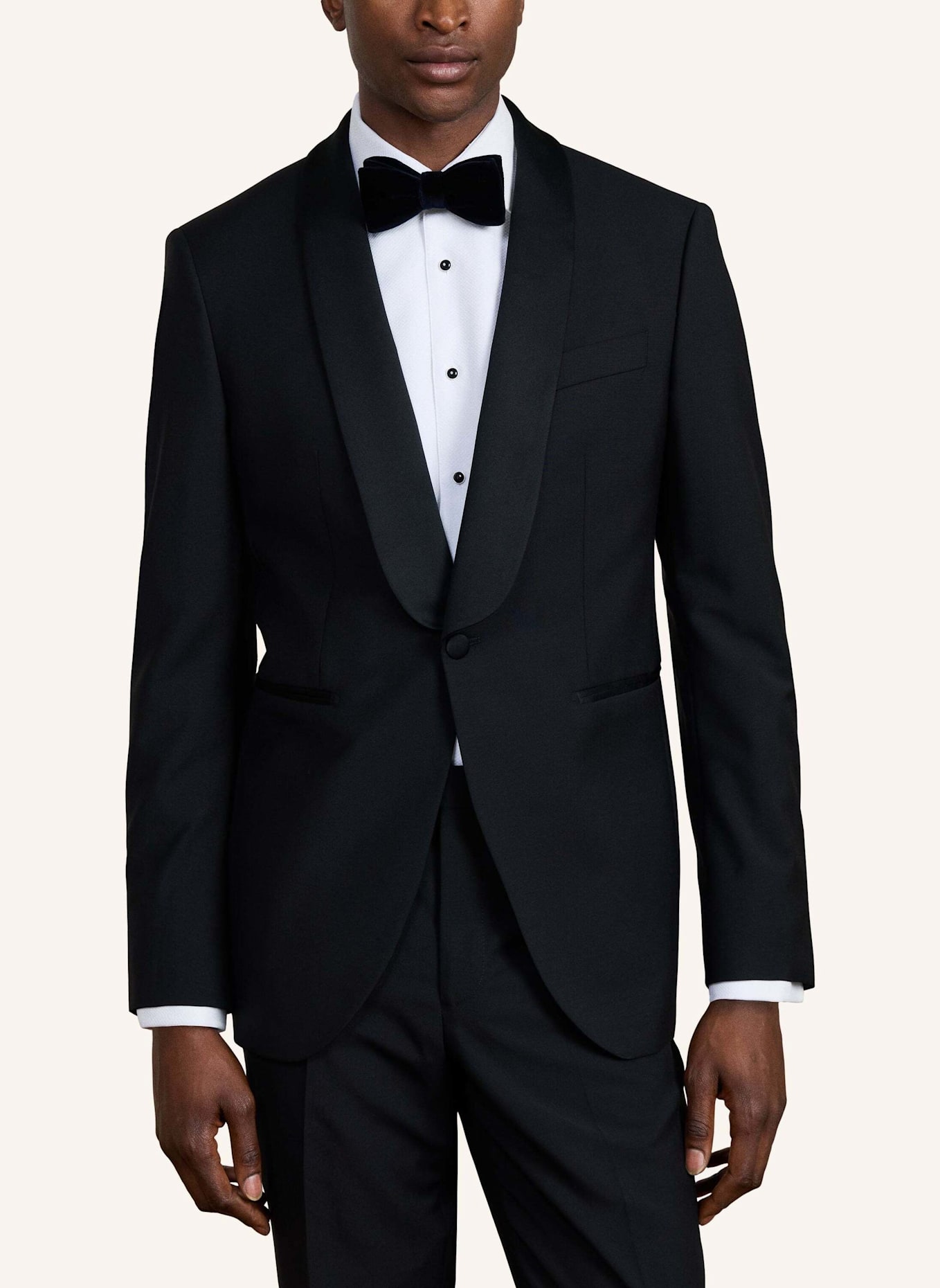 HACKETT LONDON Anzug SR CHEL SHAWL DNR JKT: SCHWARZ
