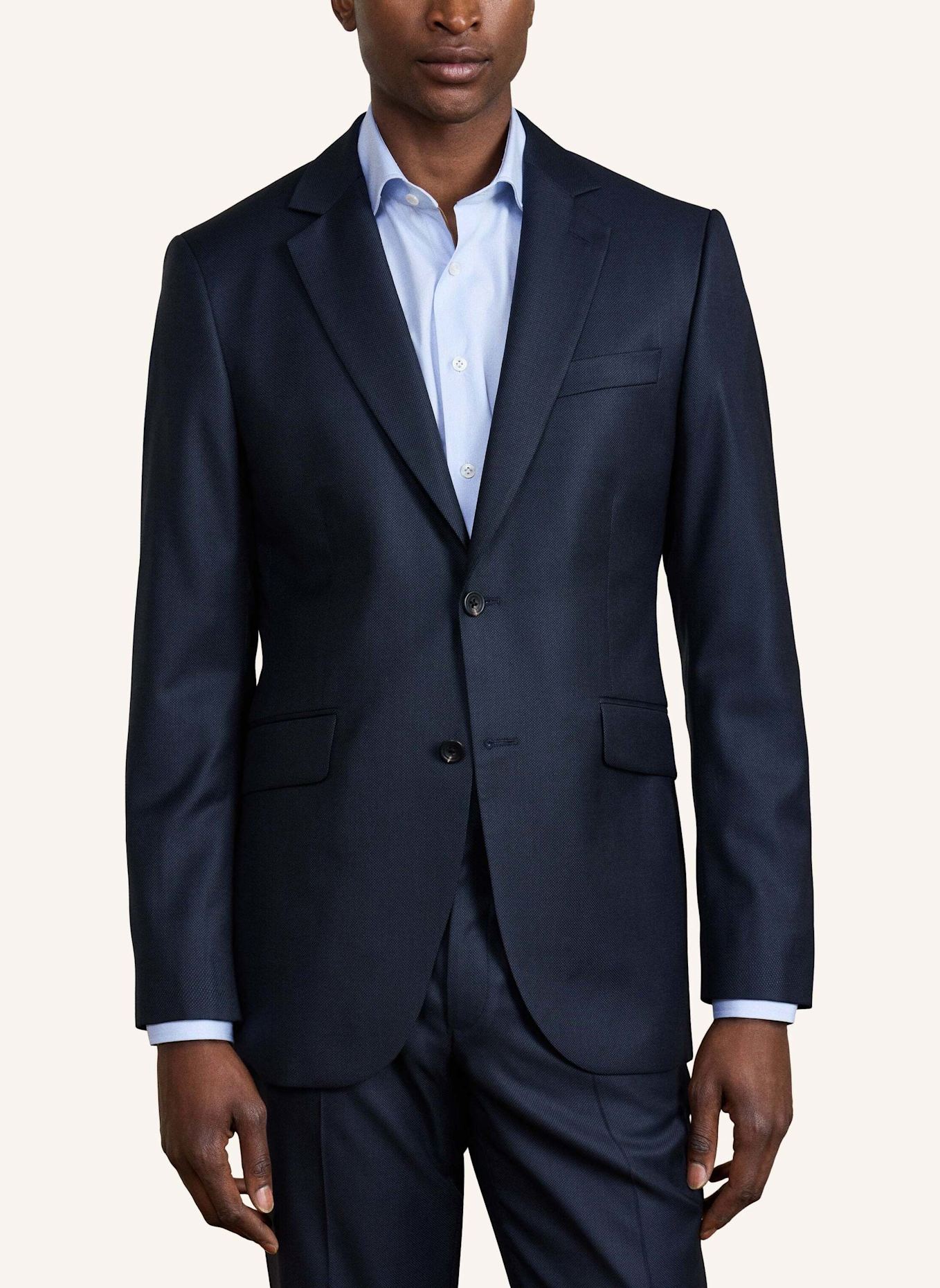 HACKETT LONDON Anzug SR LP BIRDSEYE W: DUNKELBLAU
