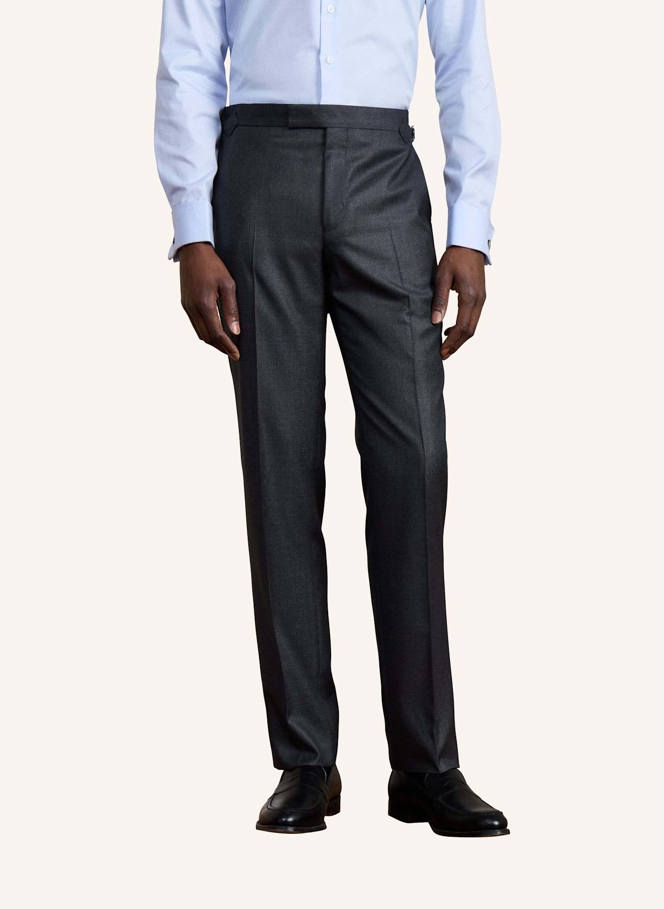 HACKETT LONDON Anzug SR LP BIRDSEYE W: DUNKELGRAU