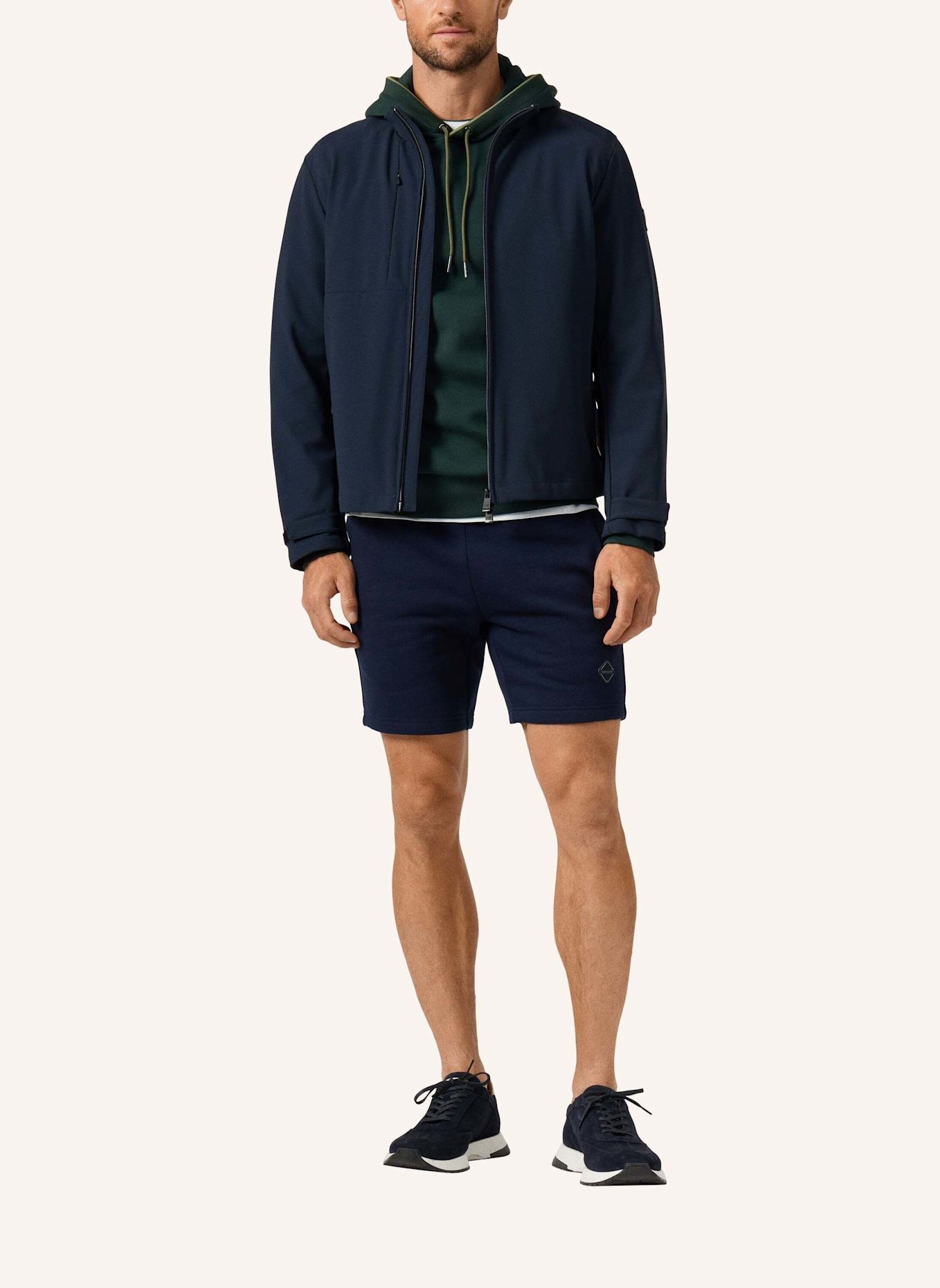 HACKETT LONDON Sakko HS SOFTSHELL BLOUSON: DUNKELBLAU