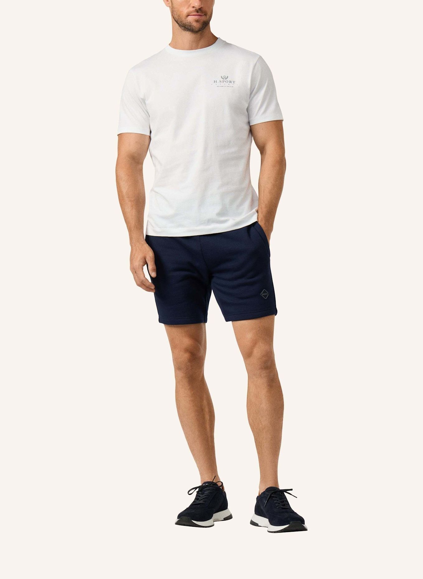 HACKETT LONDON T-Shirt HS SIGNATURE TEE: WEISS