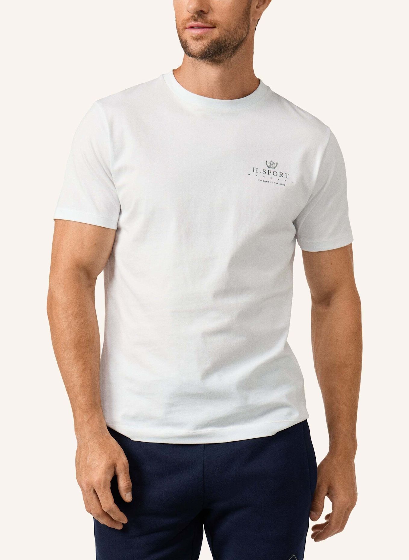 HACKETT LONDON T-Shirt HS SIGNATURE TEE: WEISS