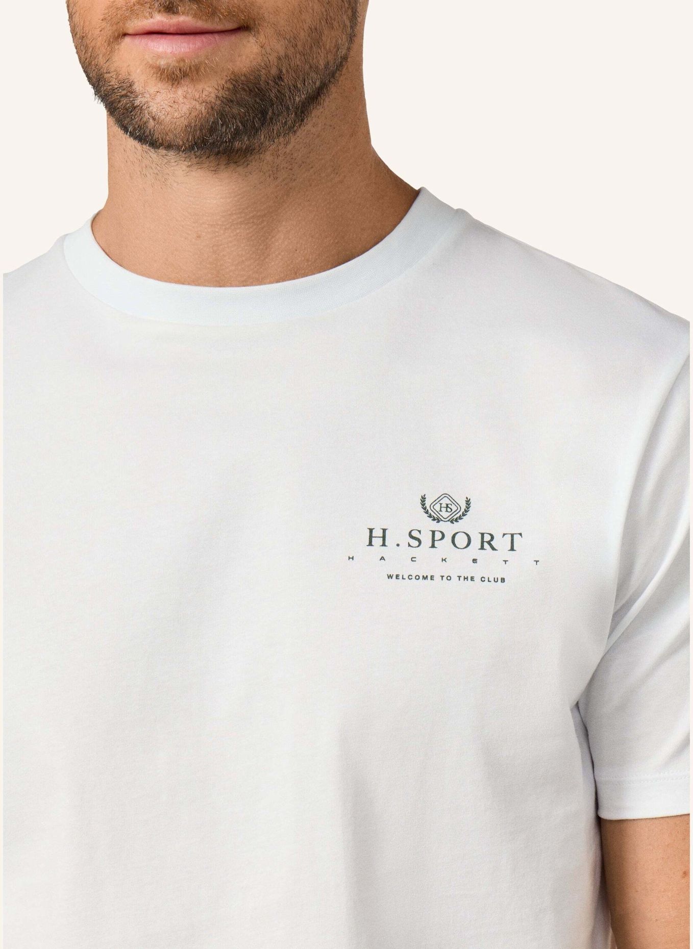 HACKETT LONDON T-Shirt HS SIGNATURE TEE: WEISS