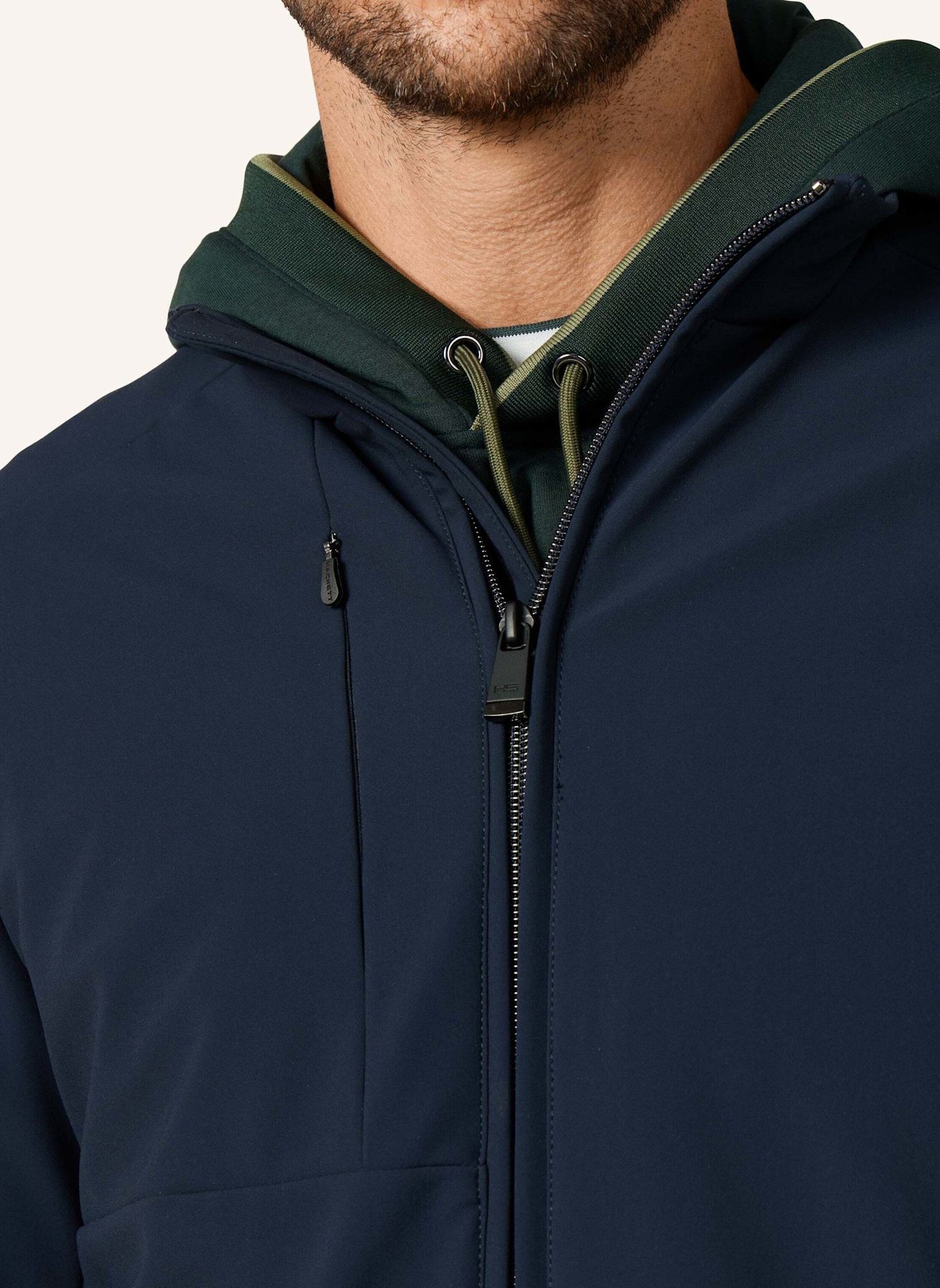 HACKETT LONDON Sakko HS SOFTSHELL BLOUSON: DUNKELBLAU