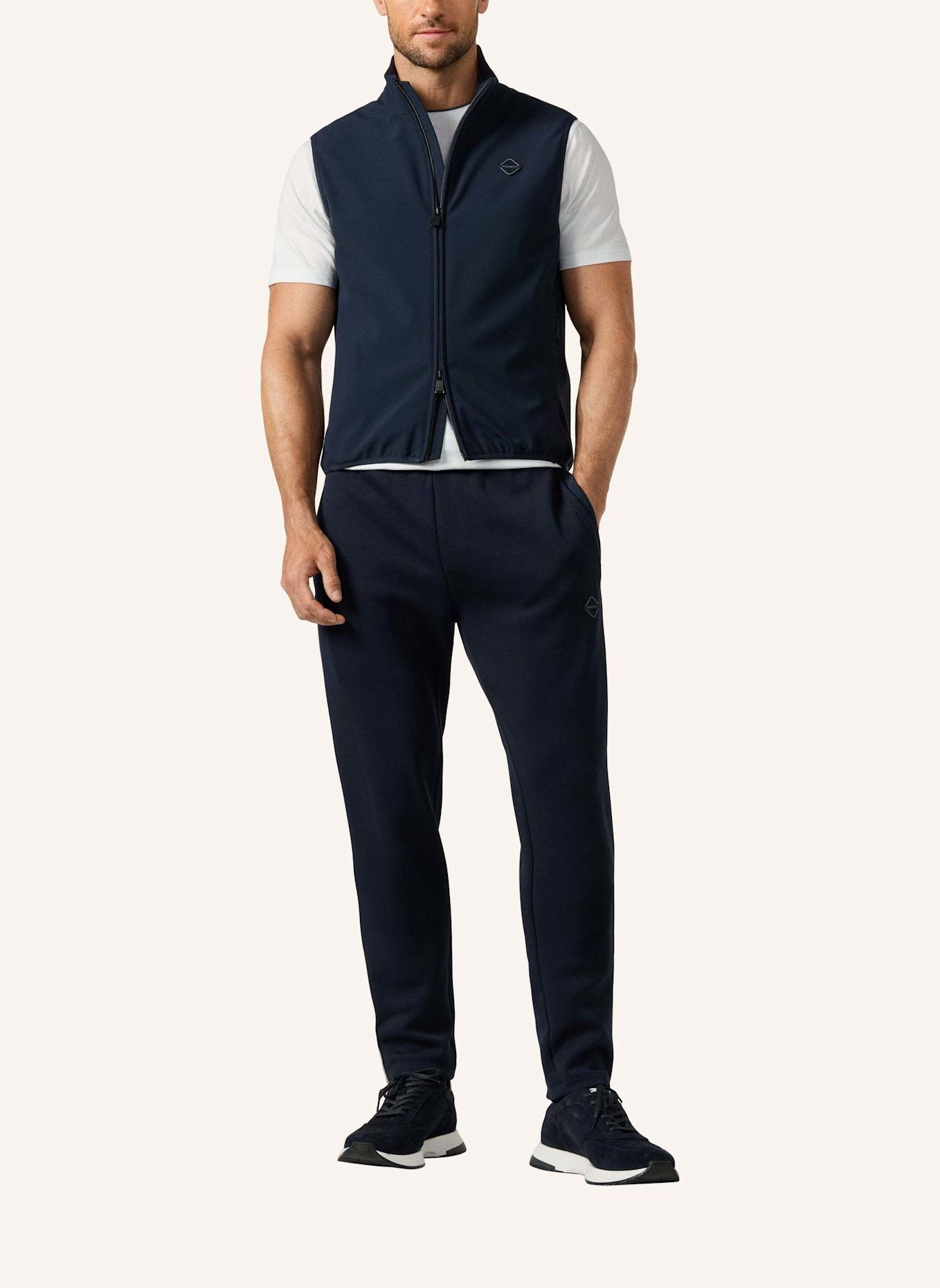 HACKETT LONDON Sakko HS SOFTSHELL GILET: DUNKELBLAU