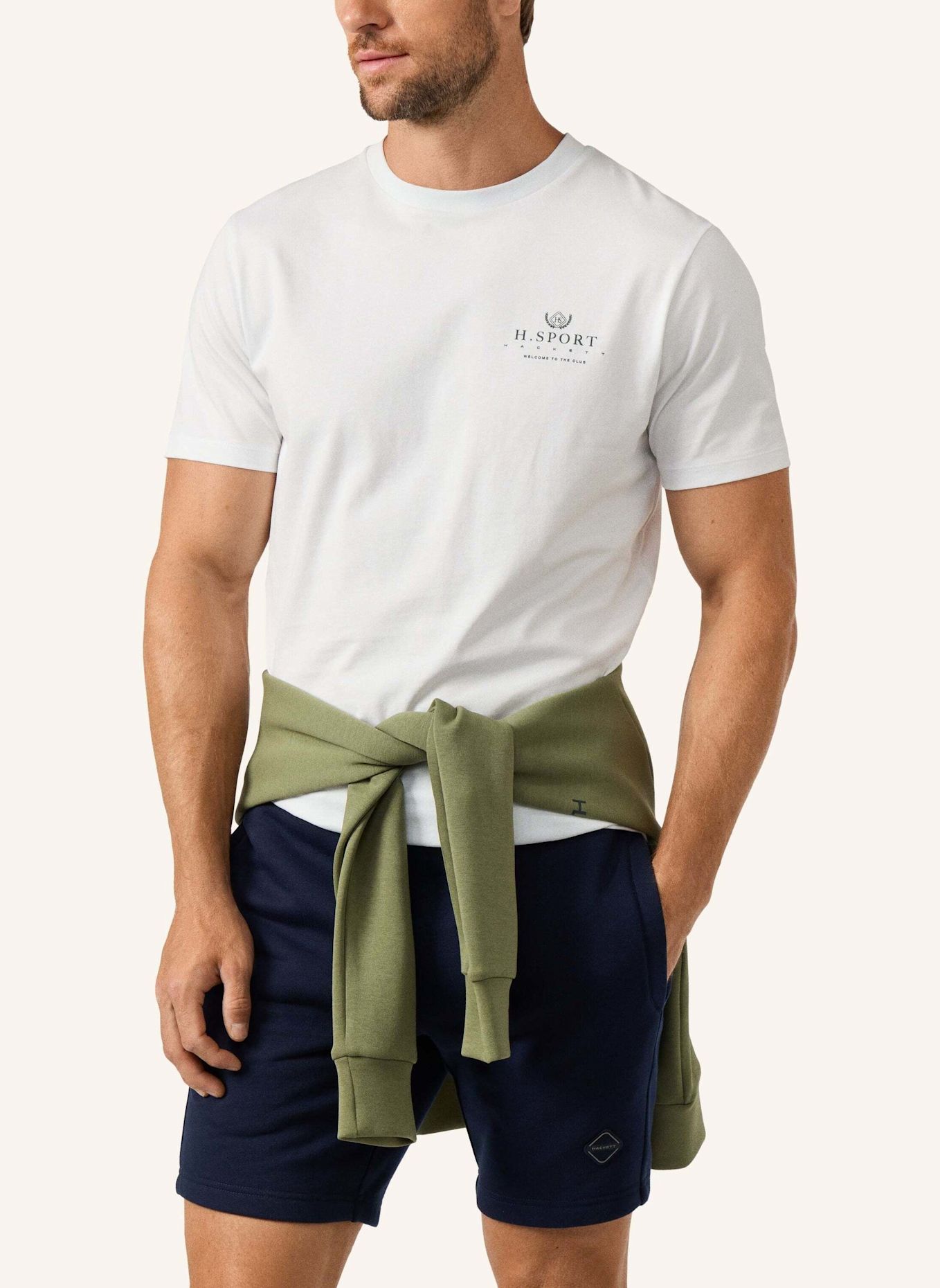HACKETT LONDON T-Shirt HS SIGNATURE TEE: WEISS