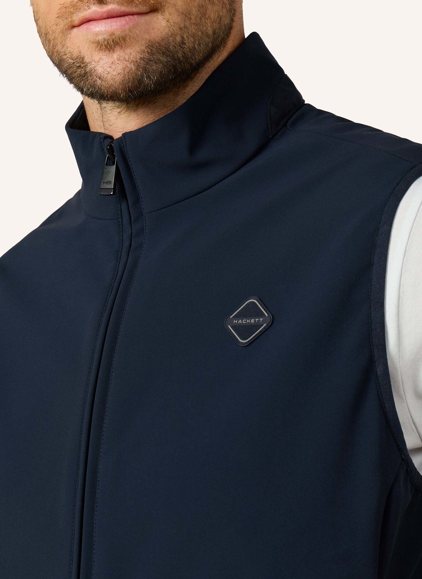 HACKETT LONDON Sakko HS SOFTSHELL GILET: DUNKELBLAU