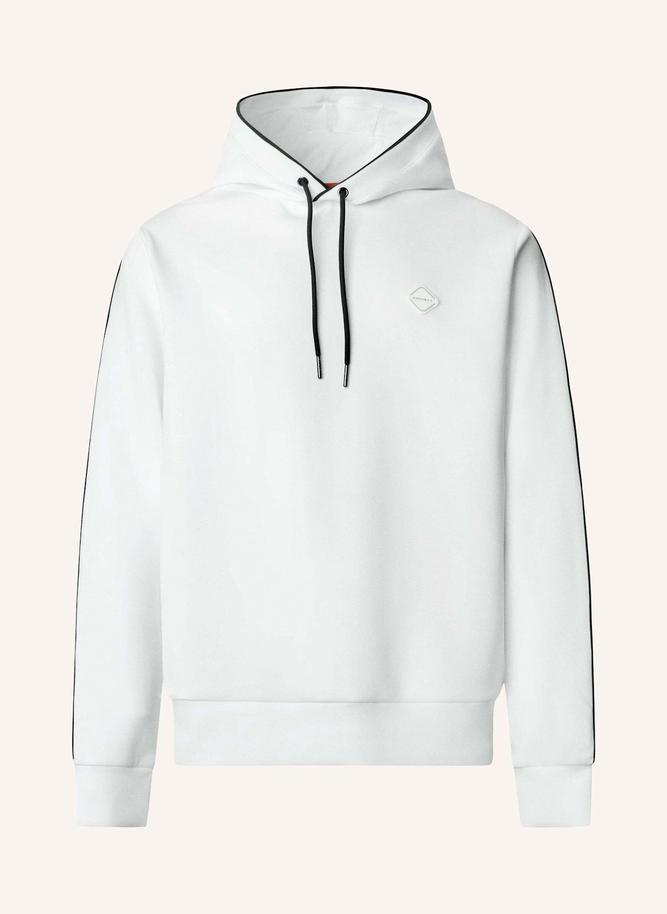 HACKETT LONDON Hoodieshirt HS BADGE HOODY: WEISS