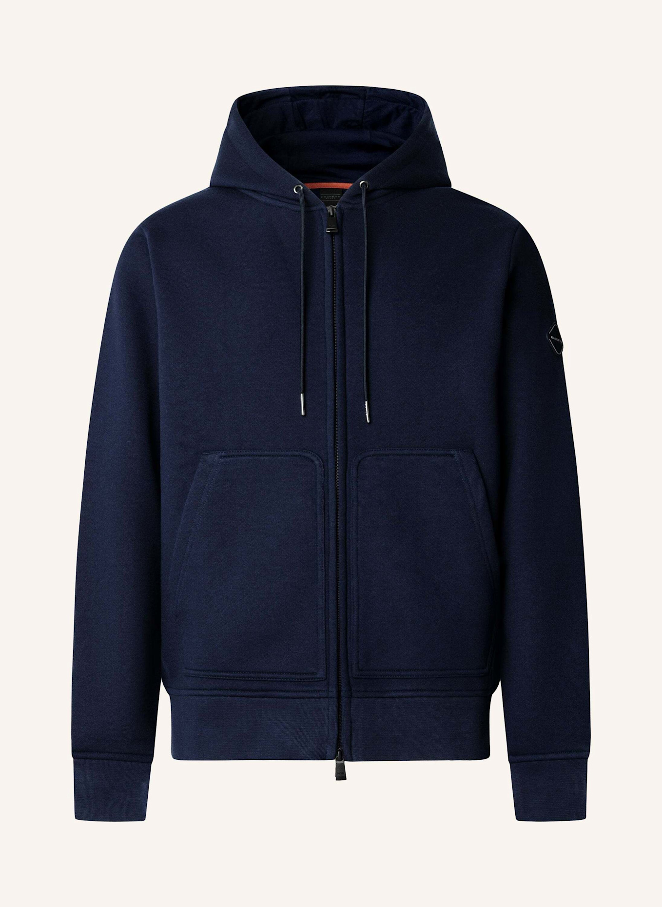 HACKETT LONDON Sweatshirt HS LUXE LOUNGE HDY: DUNKELBLAU