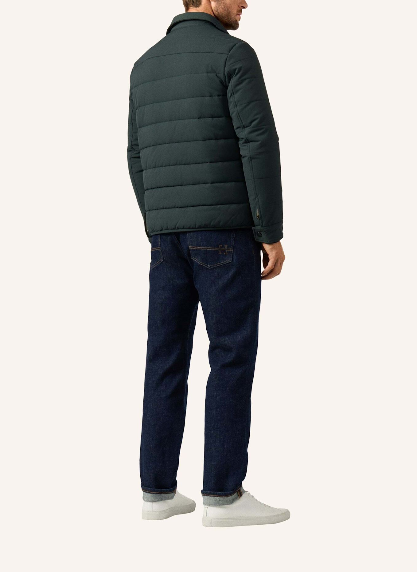 HACKETT LONDON Fieldjacket HS CITY PUFFER SHIRT: GRÜN