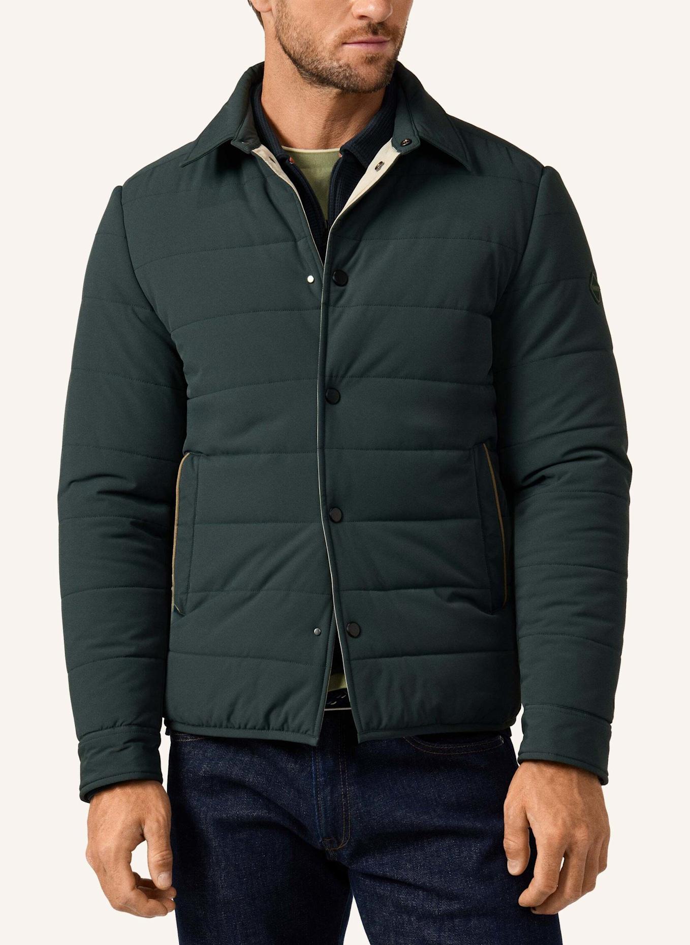 HACKETT LONDON Fieldjacket HS CITY PUFFER SHIRT: GRÜN