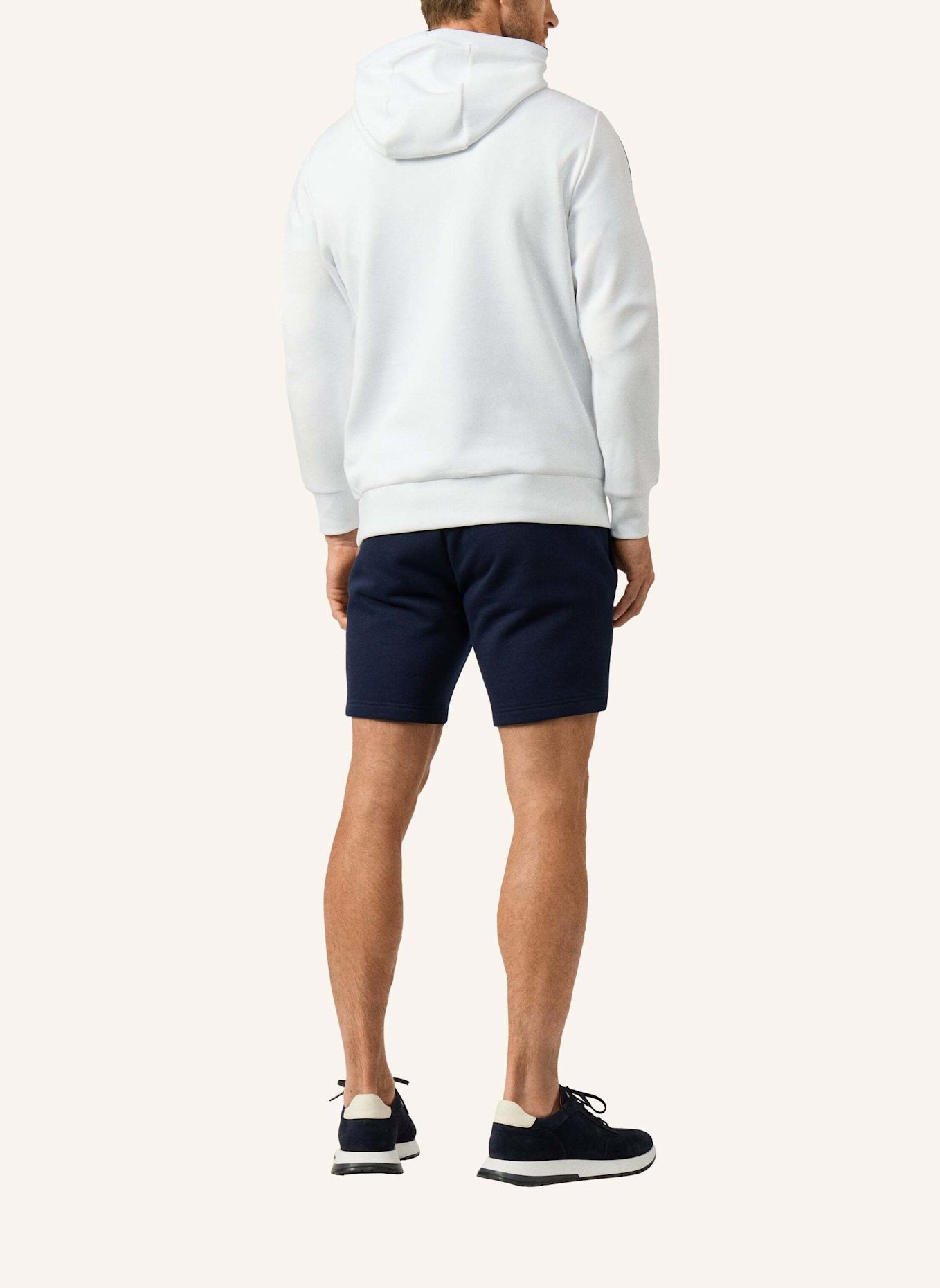 HACKETT LONDON Hoodieshirt HS BADGE HOODY: WEISS