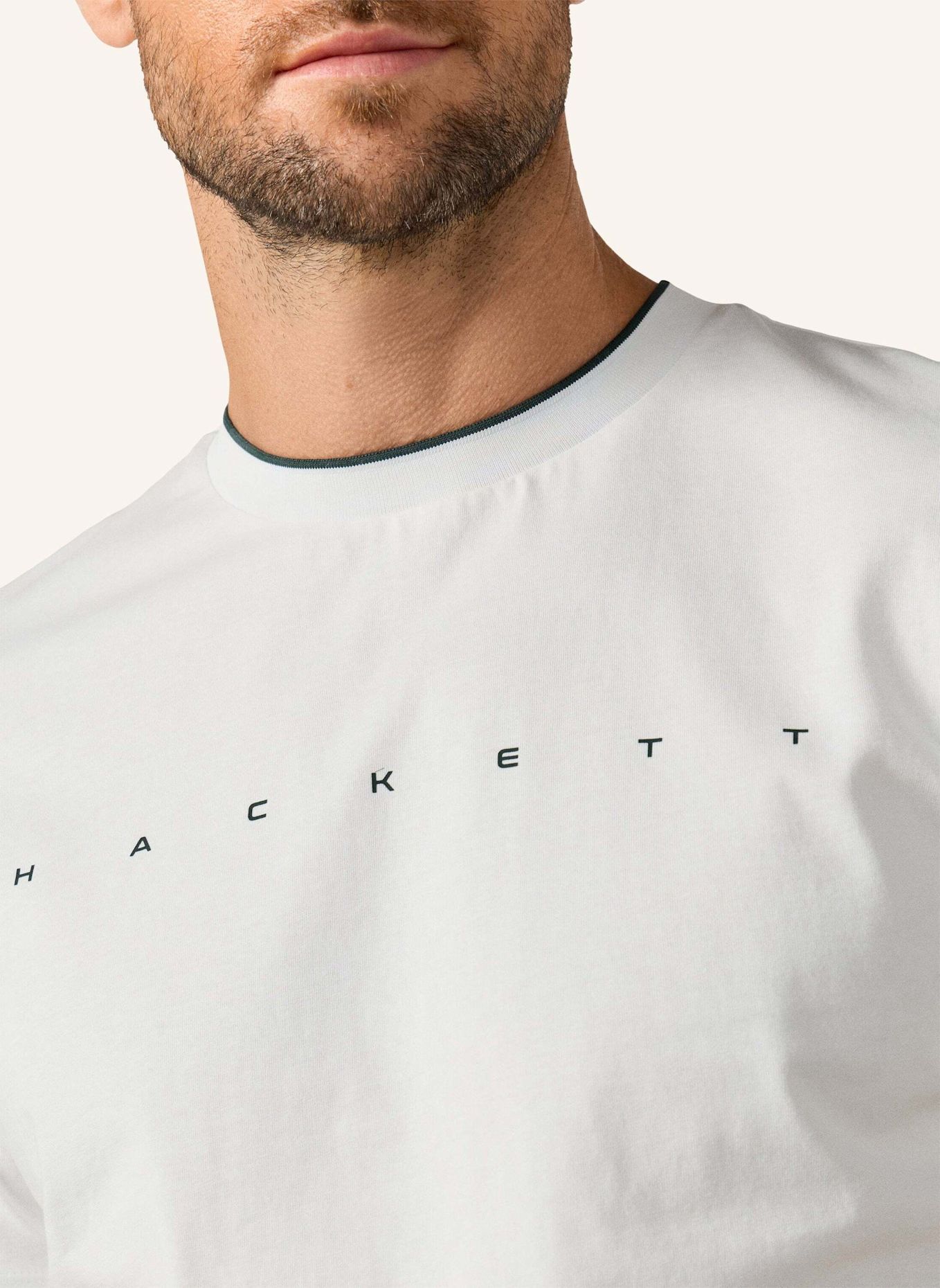 HACKETT LONDON T-Shirt HS ESSENTIAL TEE: WEISS