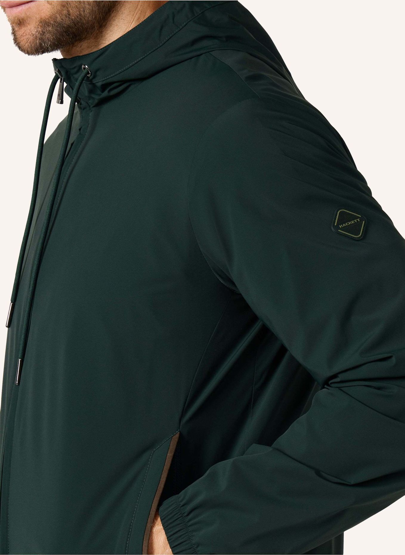 HACKETT LONDON Fieldjacket HS HOODED BLOUSON: GRÜN