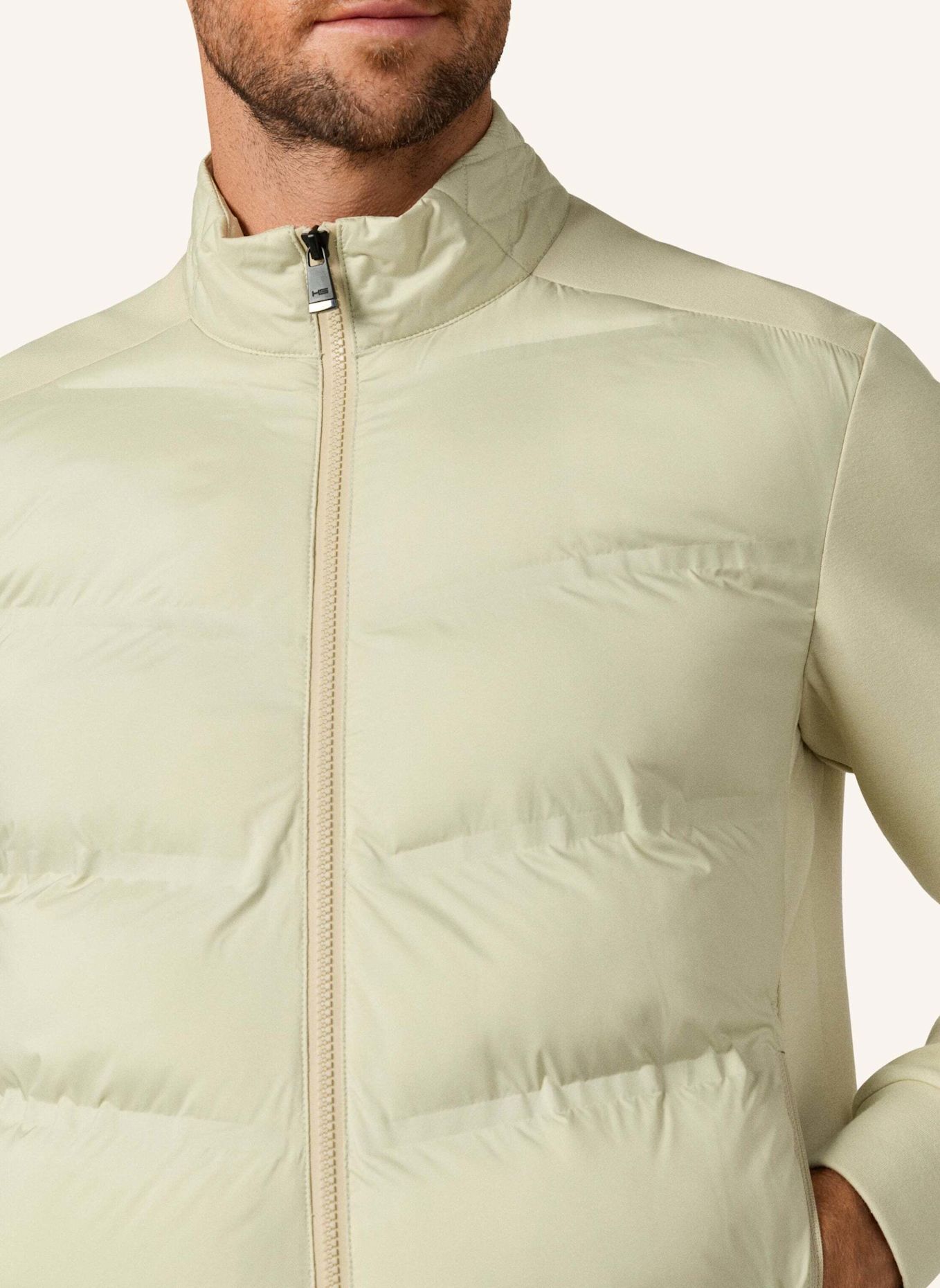 HACKETT LONDON Sweatshirt HS ULTRA HYBRID FZ: BEIGE