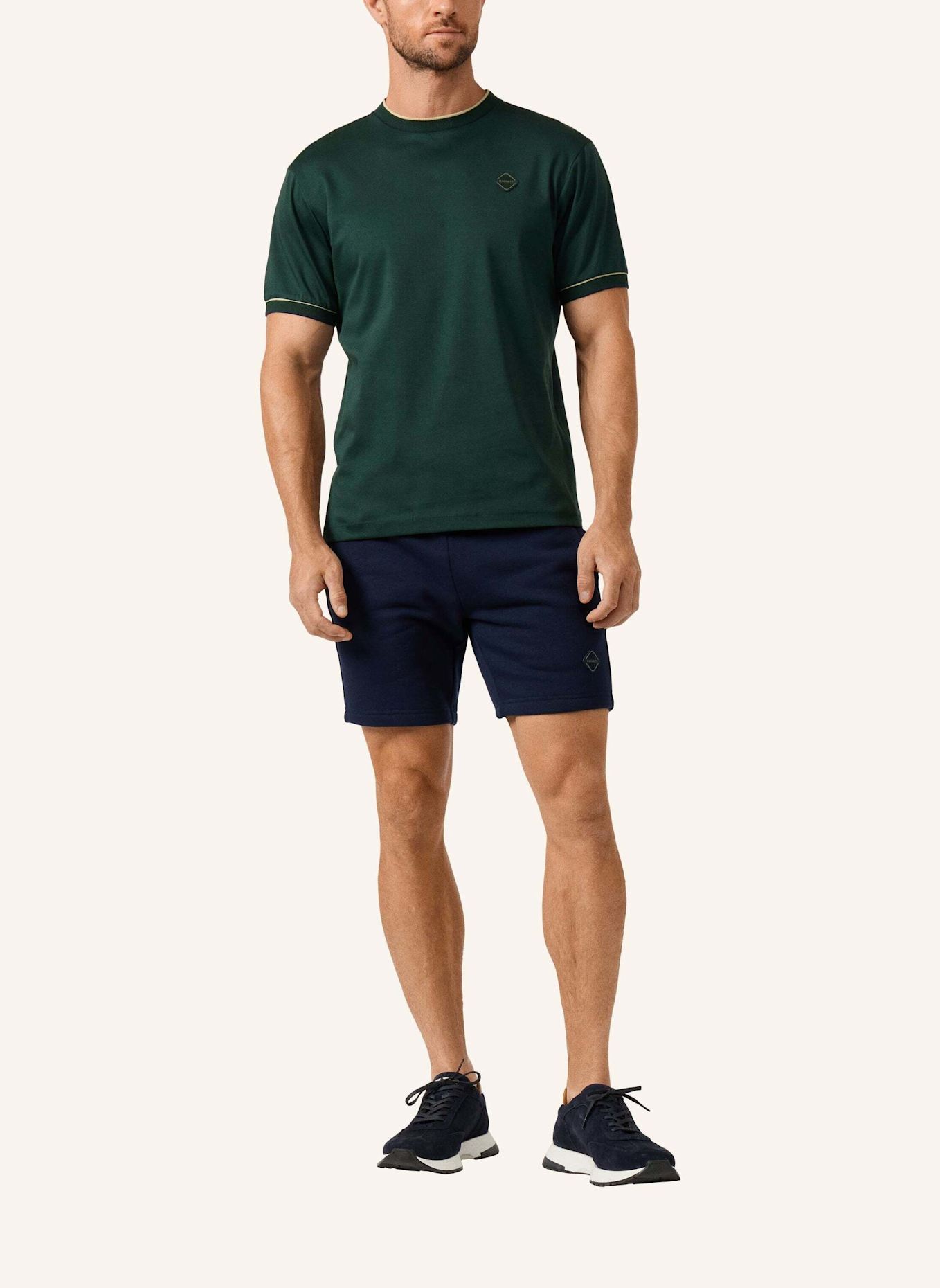 HACKETT LONDON T-Shirt HS BADGE TEE: GRÜN