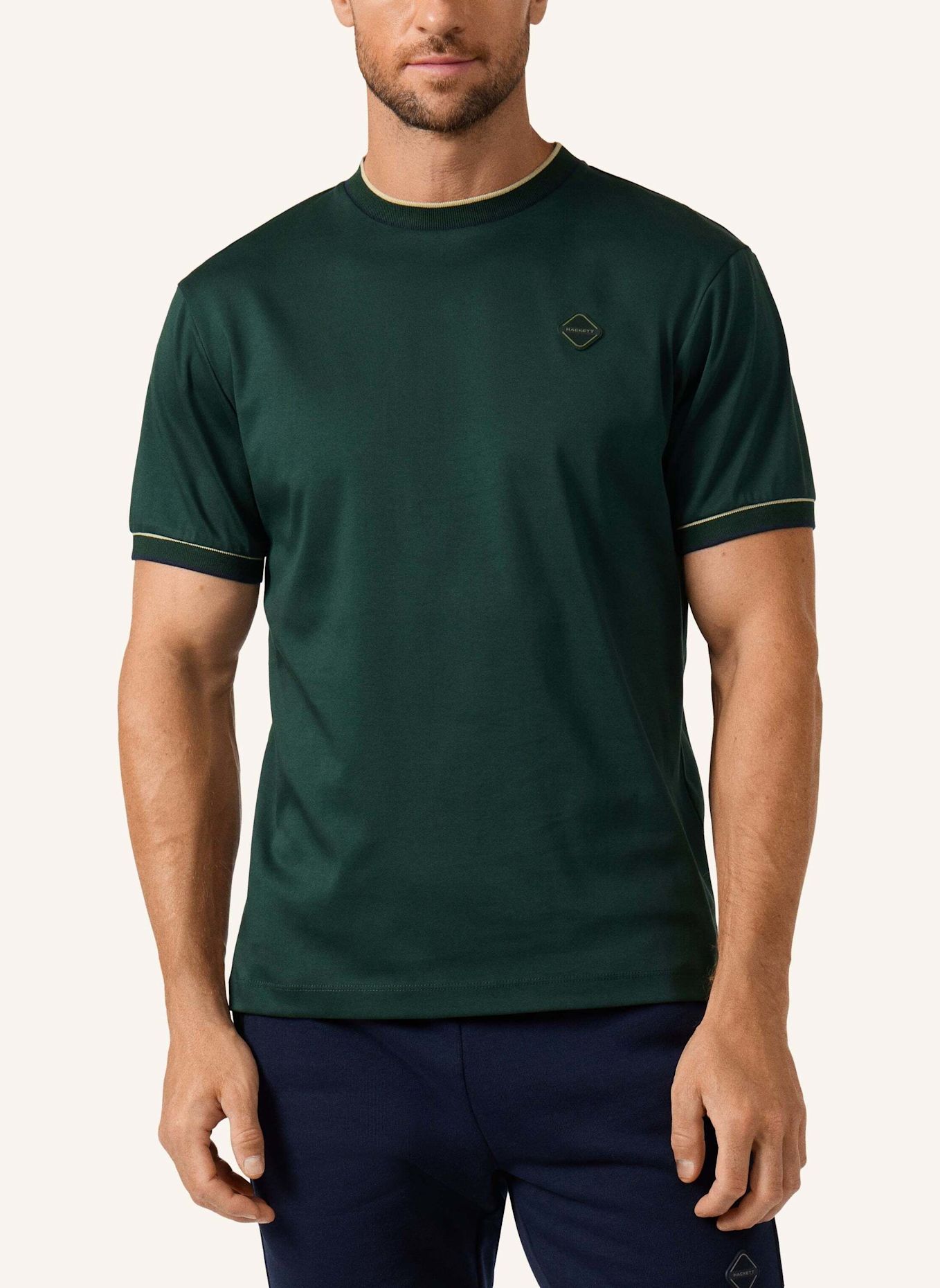 HACKETT LONDON T-Shirt HS BADGE TEE: GRÜN