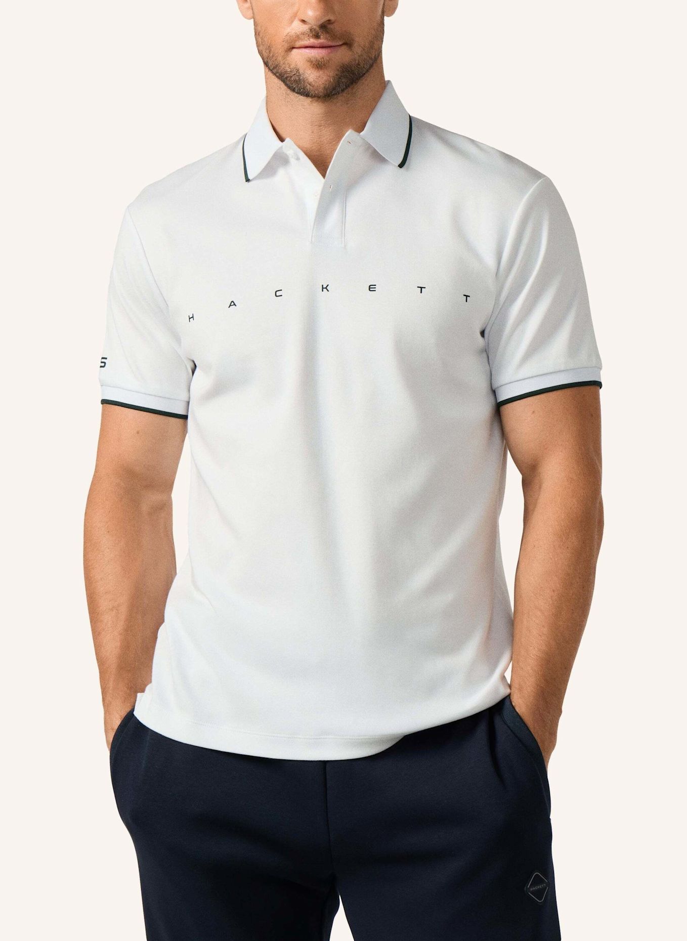 HACKETT LONDON Poloshirt HS ESSENTIAL POLO: WEISS