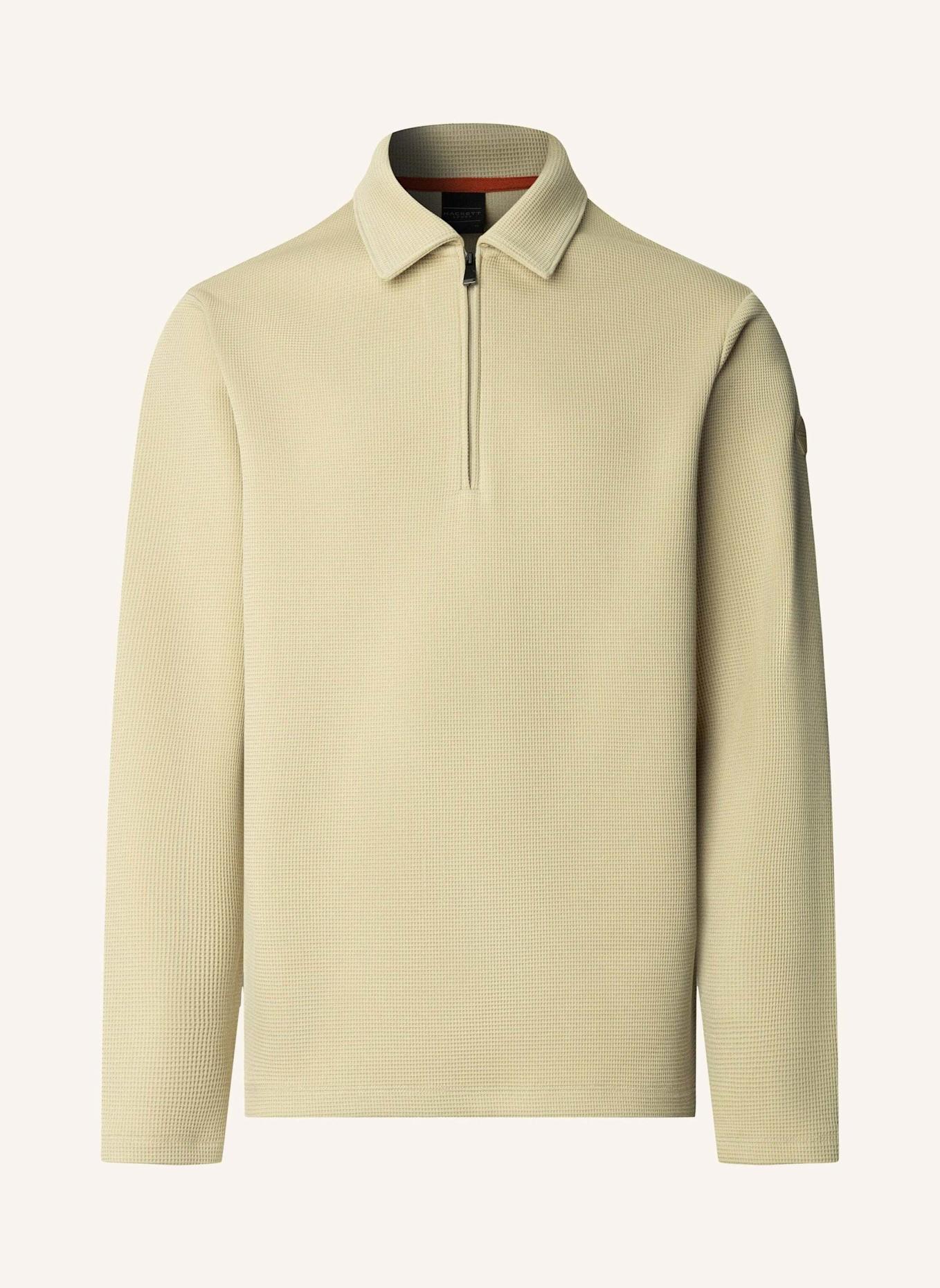 HACKETT LONDON Sweatshirt HS WAFFLE COLLAR HZ: BEIGE