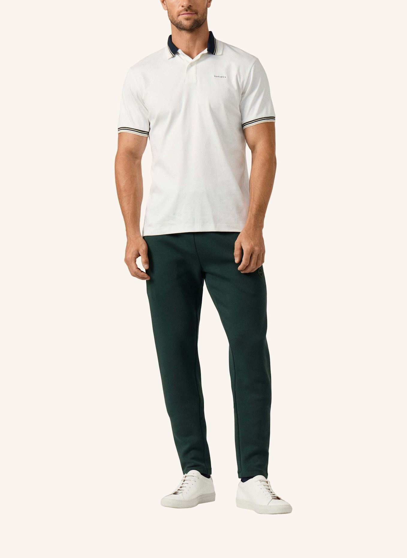 HACKETT LONDON Poloshirt HS MEMBERS COLLAR POLO: WEISS
