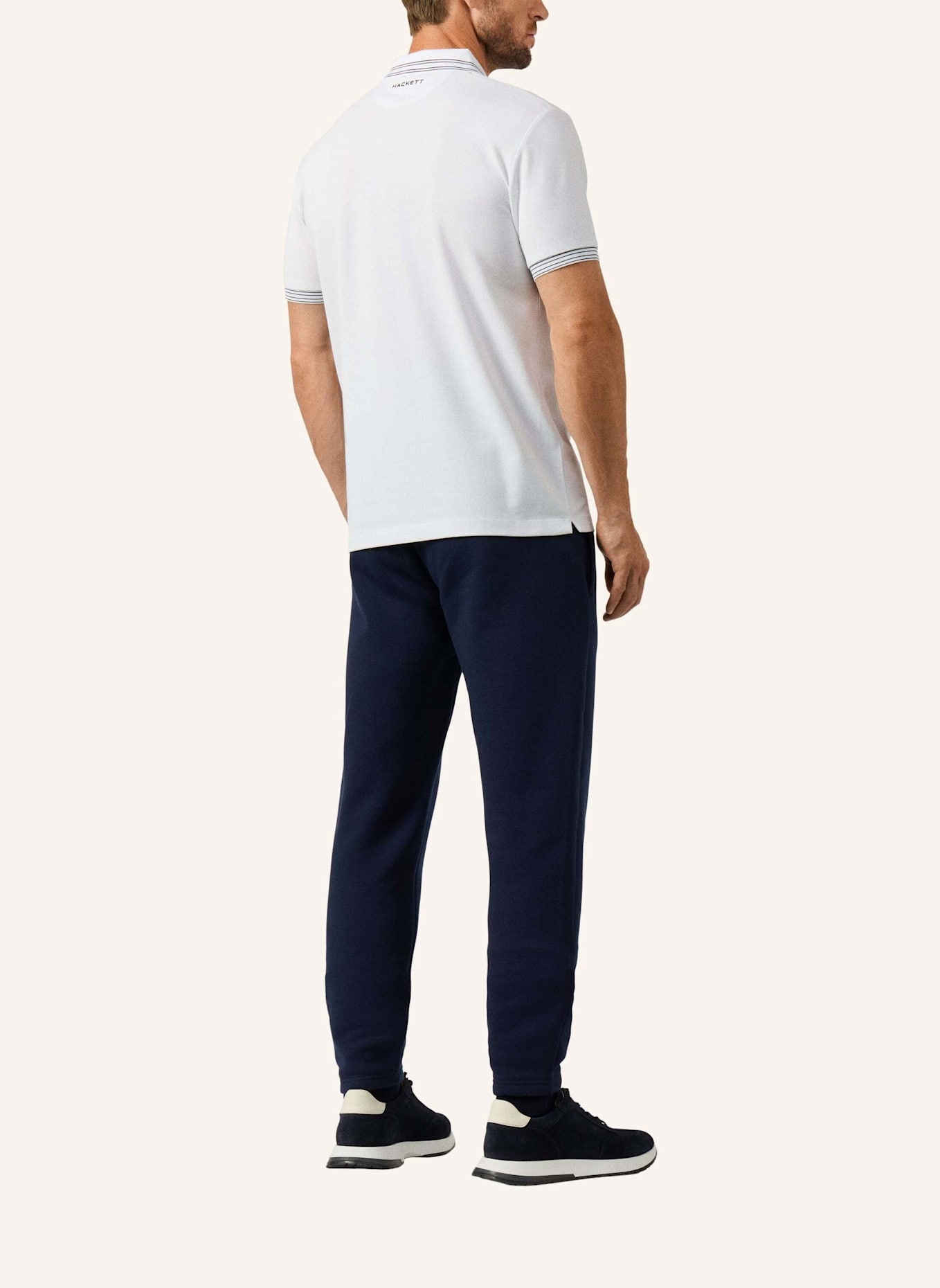 HACKETT LONDON Poloshirt HS MICRO TIP POLO: WEISS