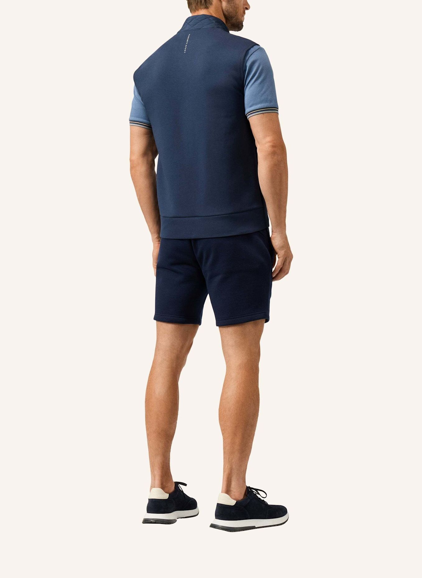 HACKETT LONDON Sweatshirt HS ULTRA HYBRID GLT FZ: DUNKELBLAU