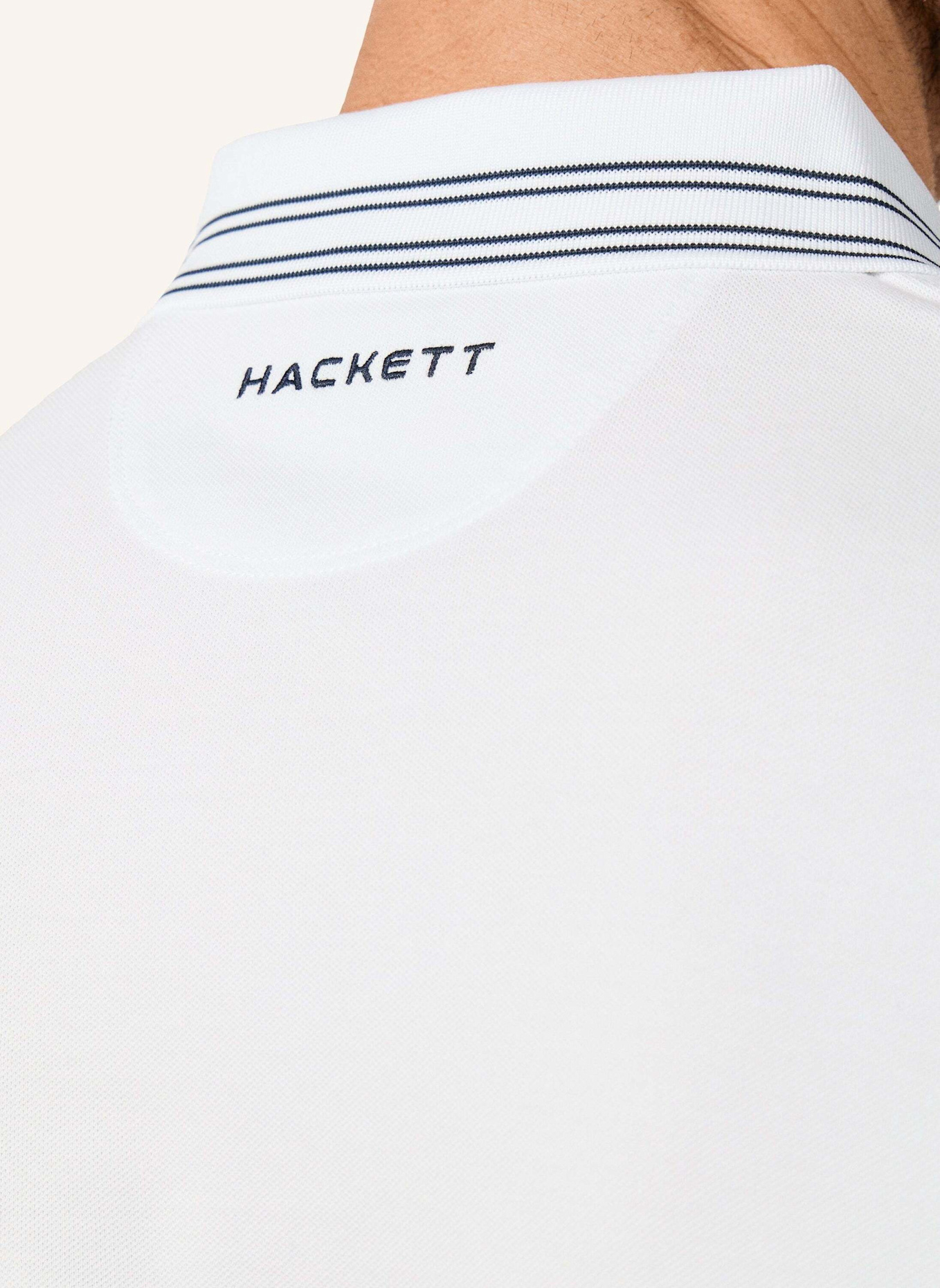 HACKETT LONDON Poloshirt HS MICRO TIP POLO: WEISS