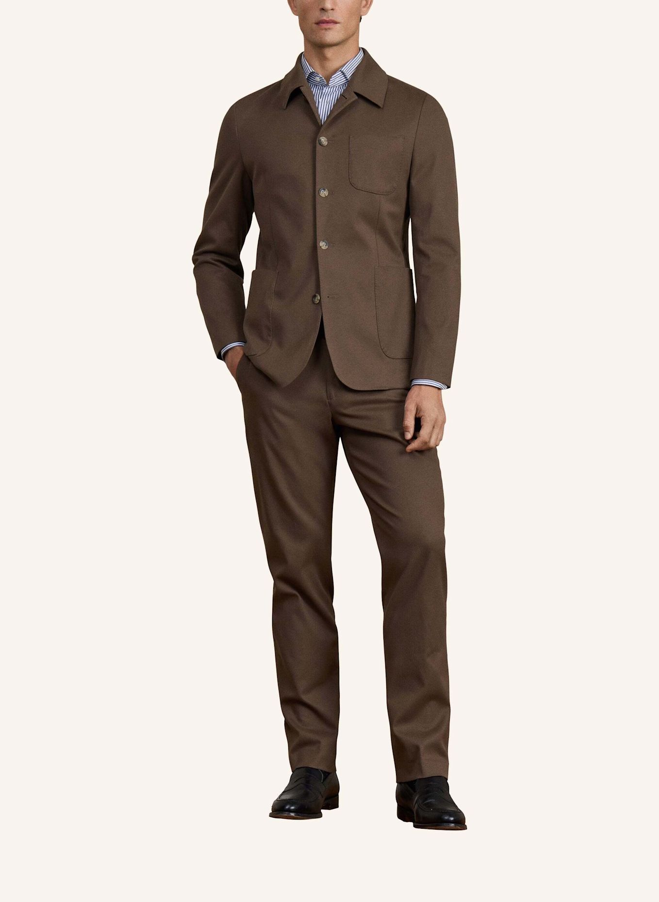 HACKETT LONDON Anzug SR COTTON CASH: BEIGE