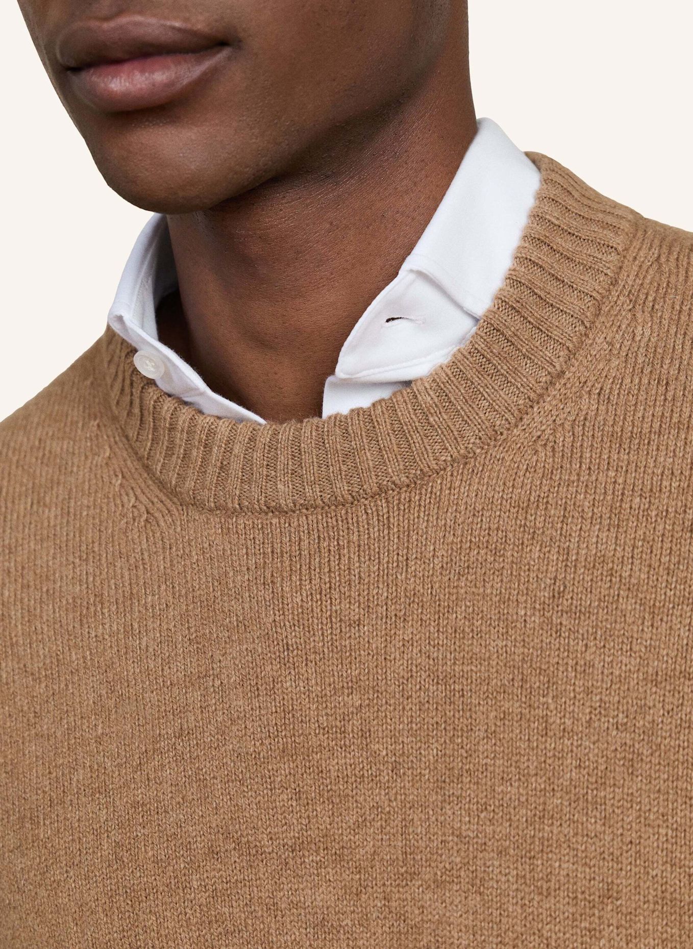 HACKETT LONDON Pullover SR NATURAL CREW: BEIGE