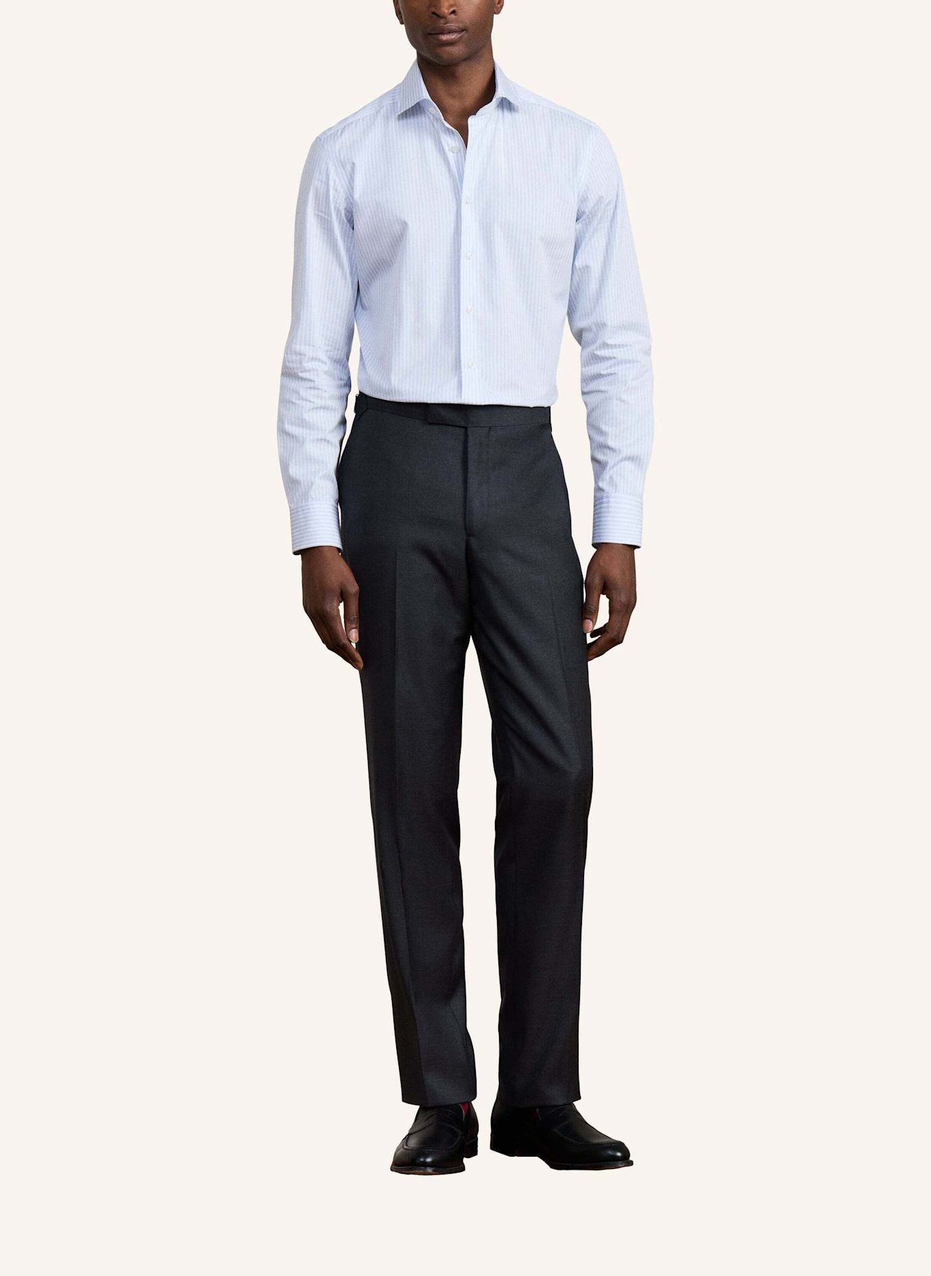 HACKETT LONDON Anzug SR LP PLAIN WOOL TRS: DUNKELGRAU