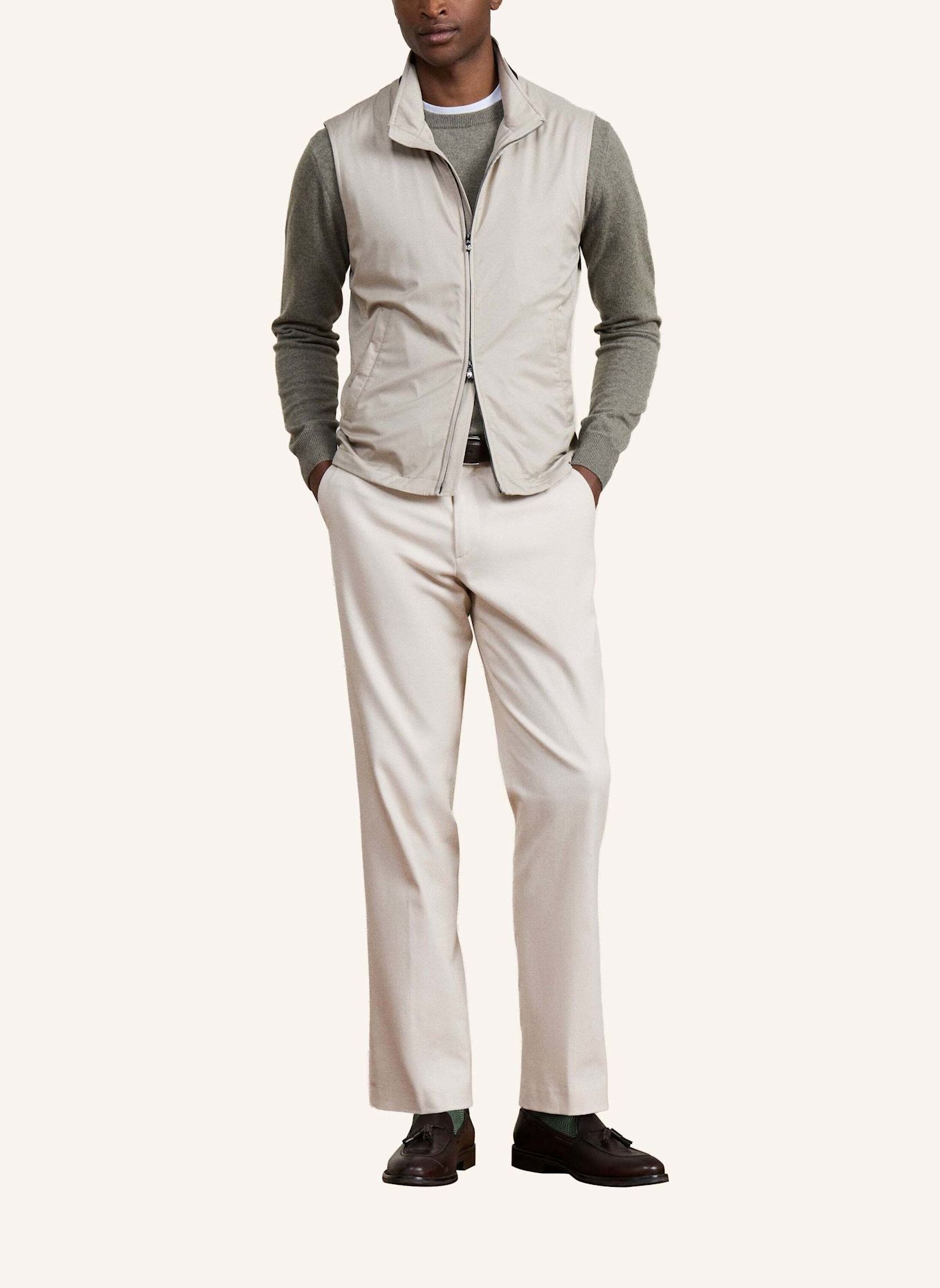 HACKETT LONDON Gilet SR LW GILET: BEIGE