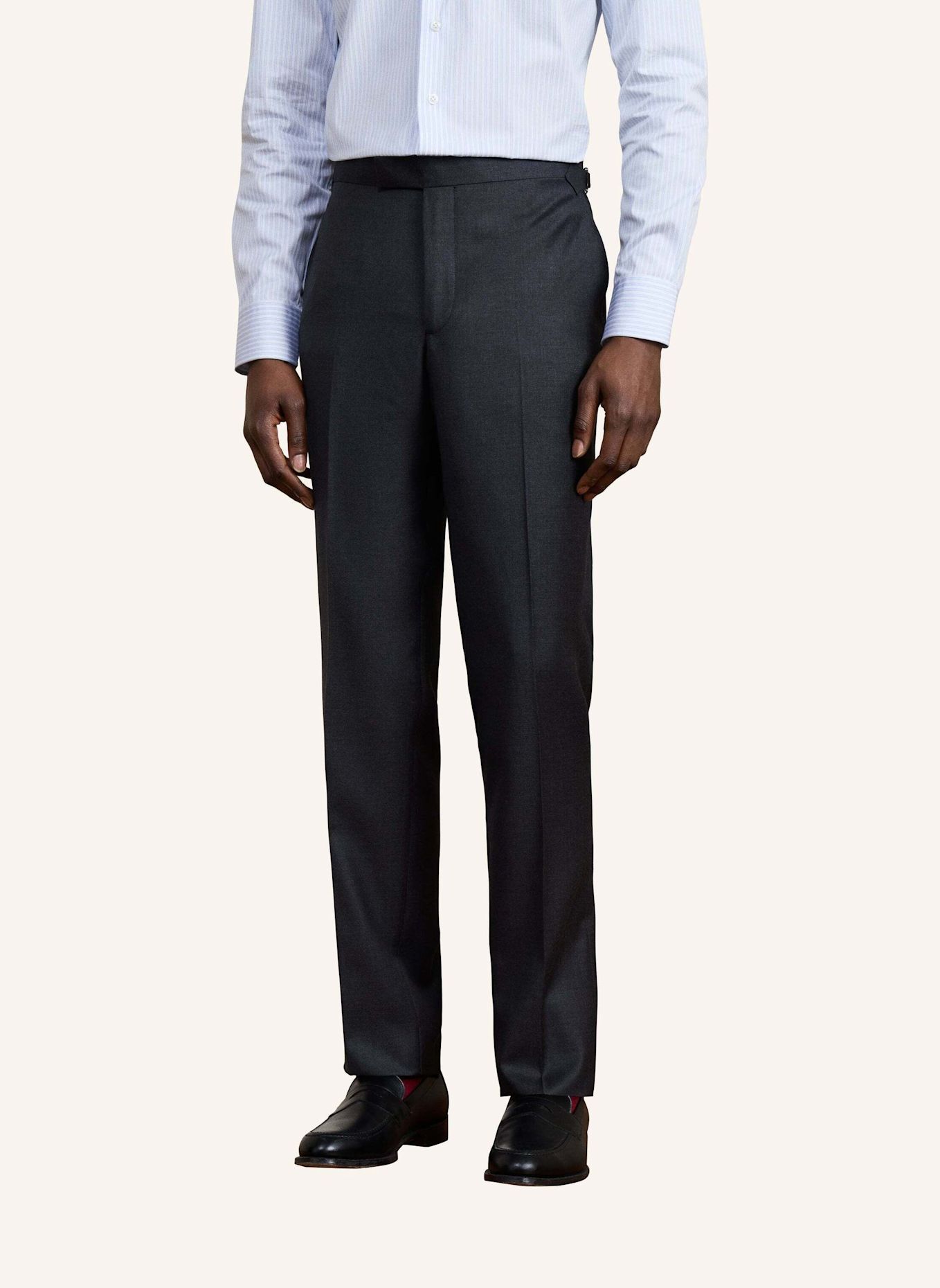 HACKETT LONDON Anzug SR LP PLAIN WOOL TRS: DUNKELGRAU