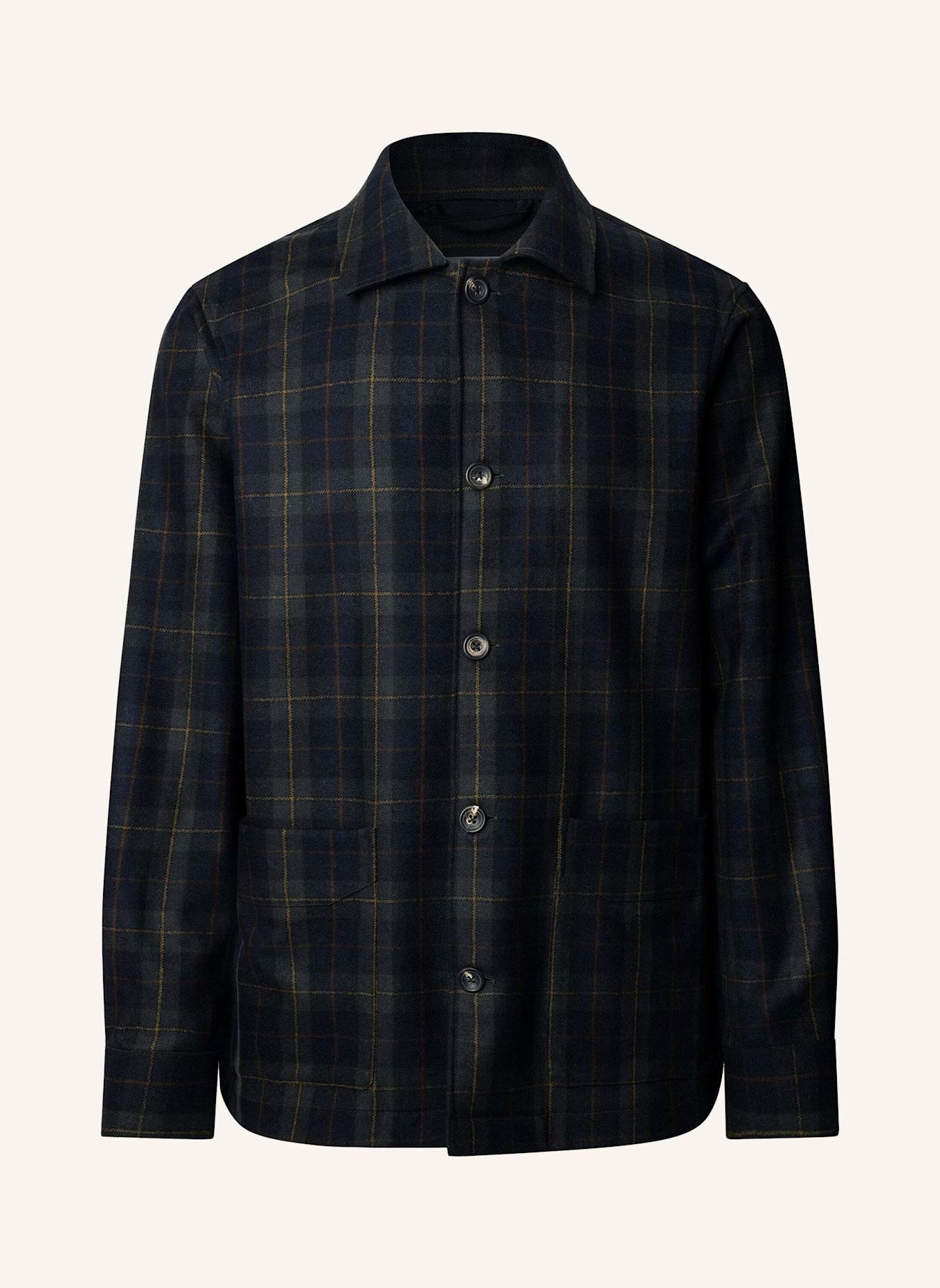 HACKETT LONDON Freizeithemd SR BLACKWATCH OSHIRT: GRÜN