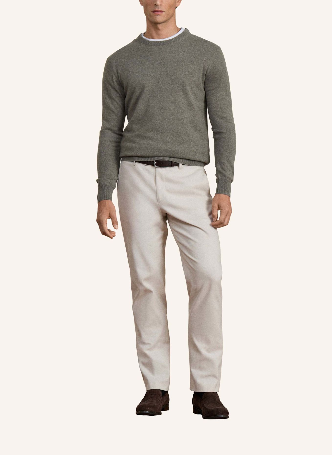 HACKETT LONDON Pullover SR CASHMERE CREW: GRÜN