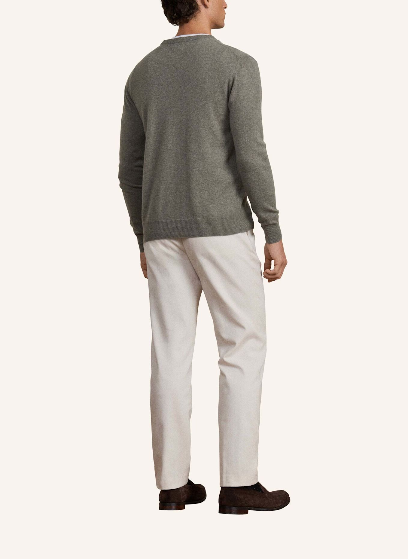 HACKETT LONDON Pullover SR CASHMERE CREW: GRÜN