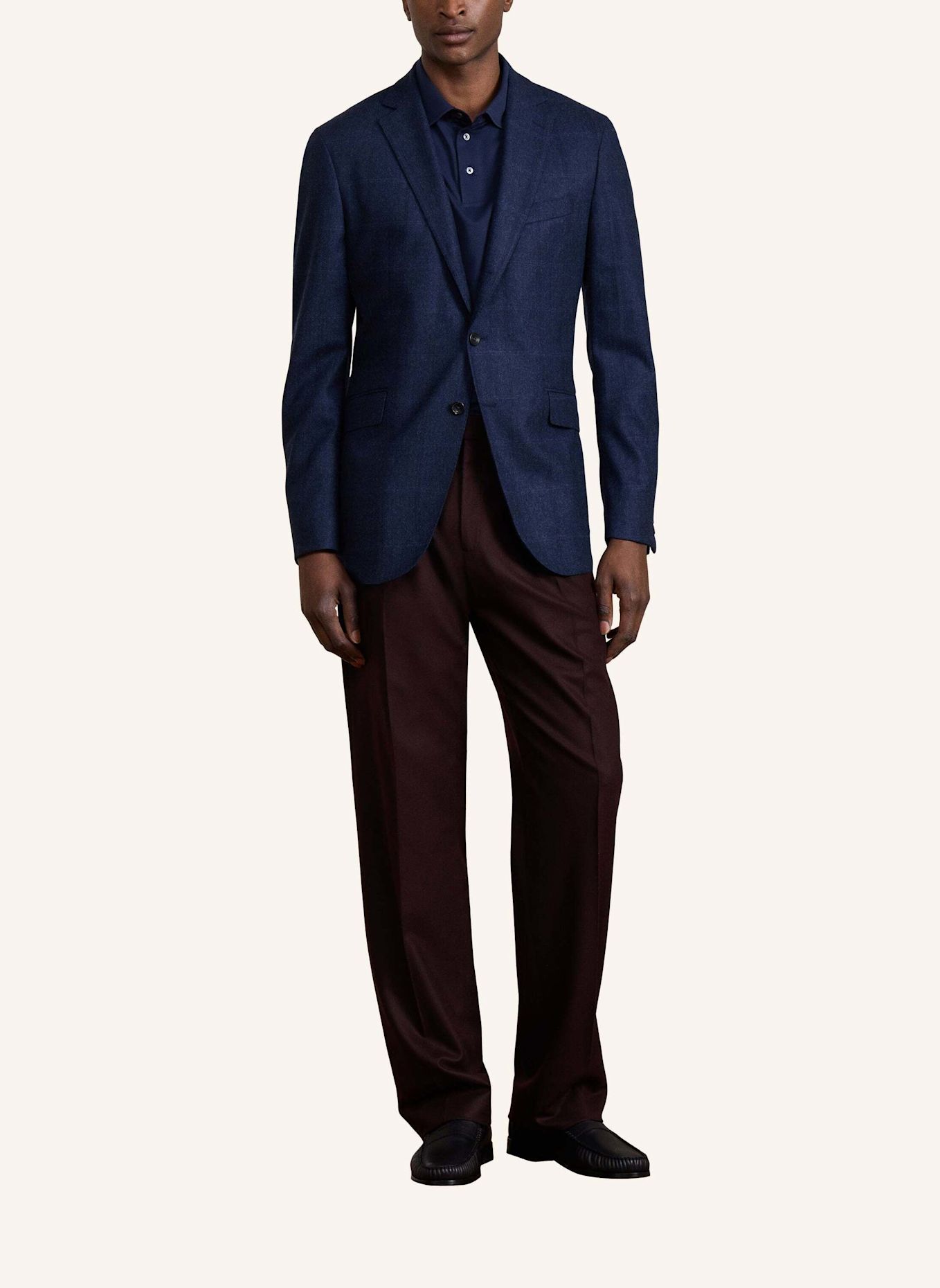 HACKETT LONDON Anzug SR WL CASH WPANE: DUNKELBLAU