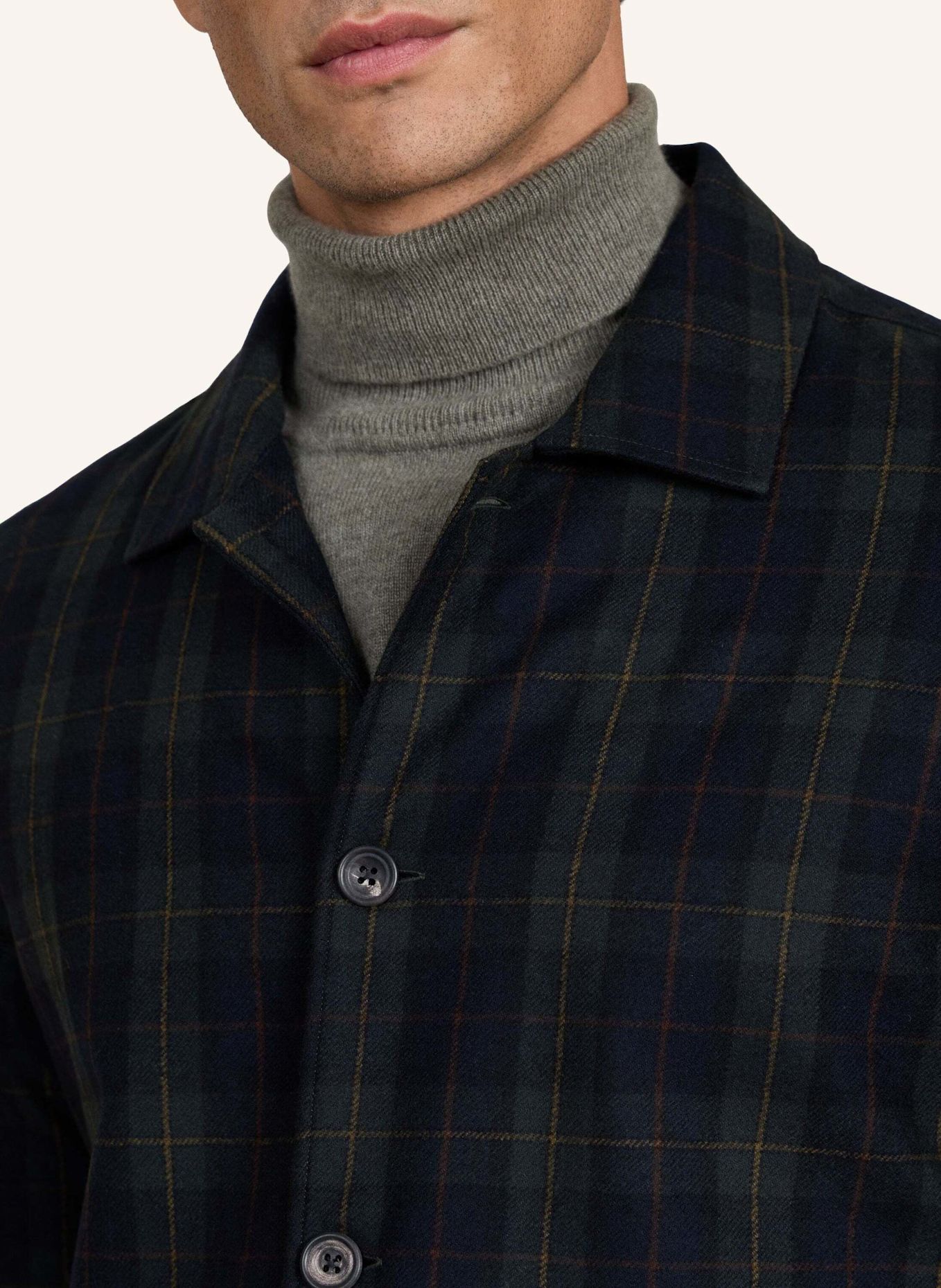 HACKETT LONDON Freizeithemd SR BLACKWATCH OSHIRT: GRÜN