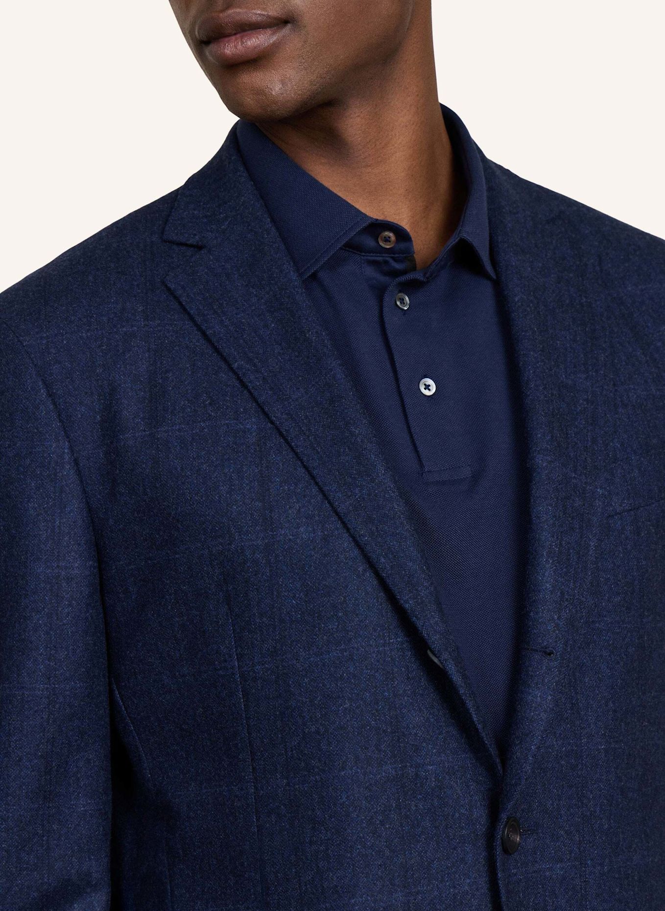 HACKETT LONDON Anzug SR WL CASH WPANE: DUNKELBLAU