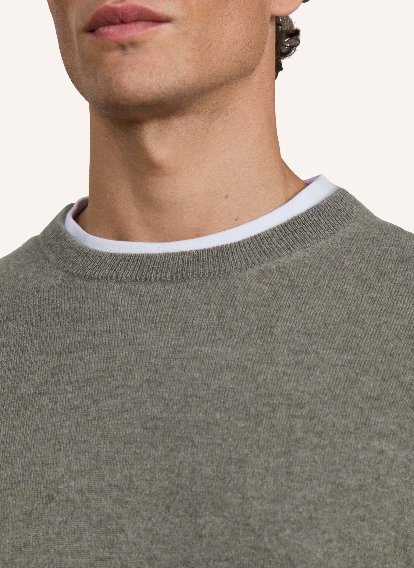 HACKETT LONDON Pullover SR CASHMERE CREW: GRÜN