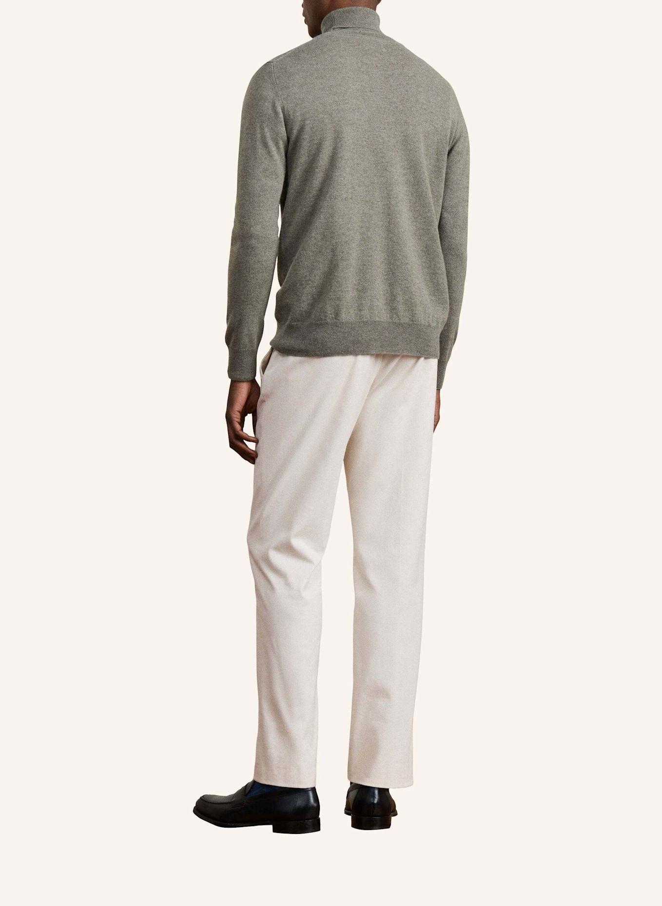 HACKETT LONDON Pullover SR CASHMERE ROLL NECK: GRÜN