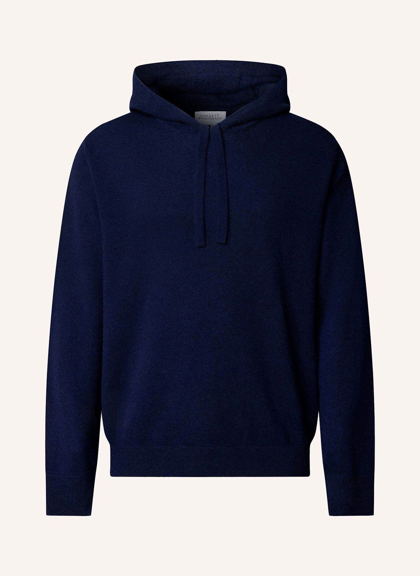 HACKETT LONDON Pullover SR CASHMERE HOODIE: DUNKELBLAU