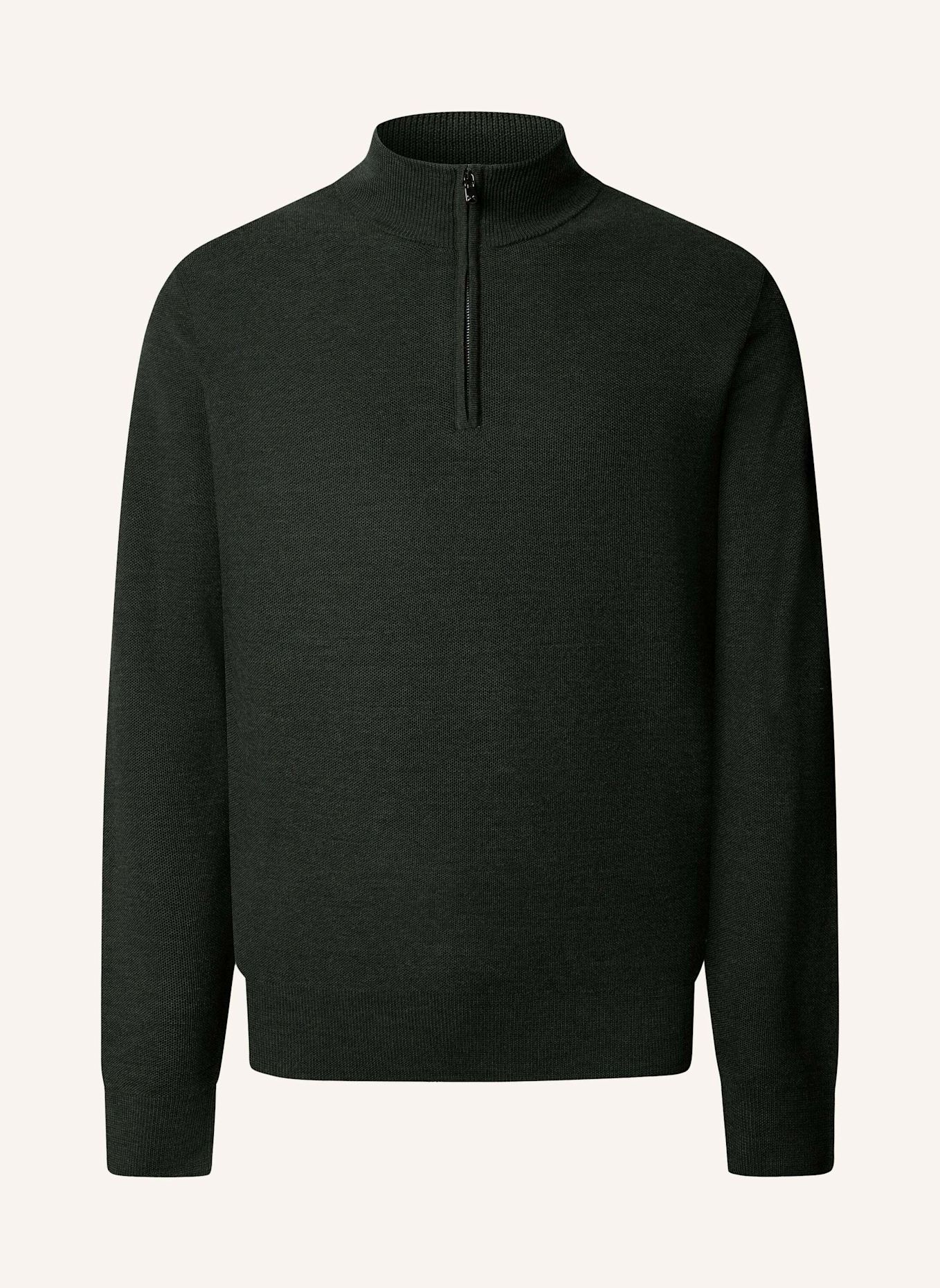 HACKETT LONDON Pullover SR STITCH HZIP: GRÜN