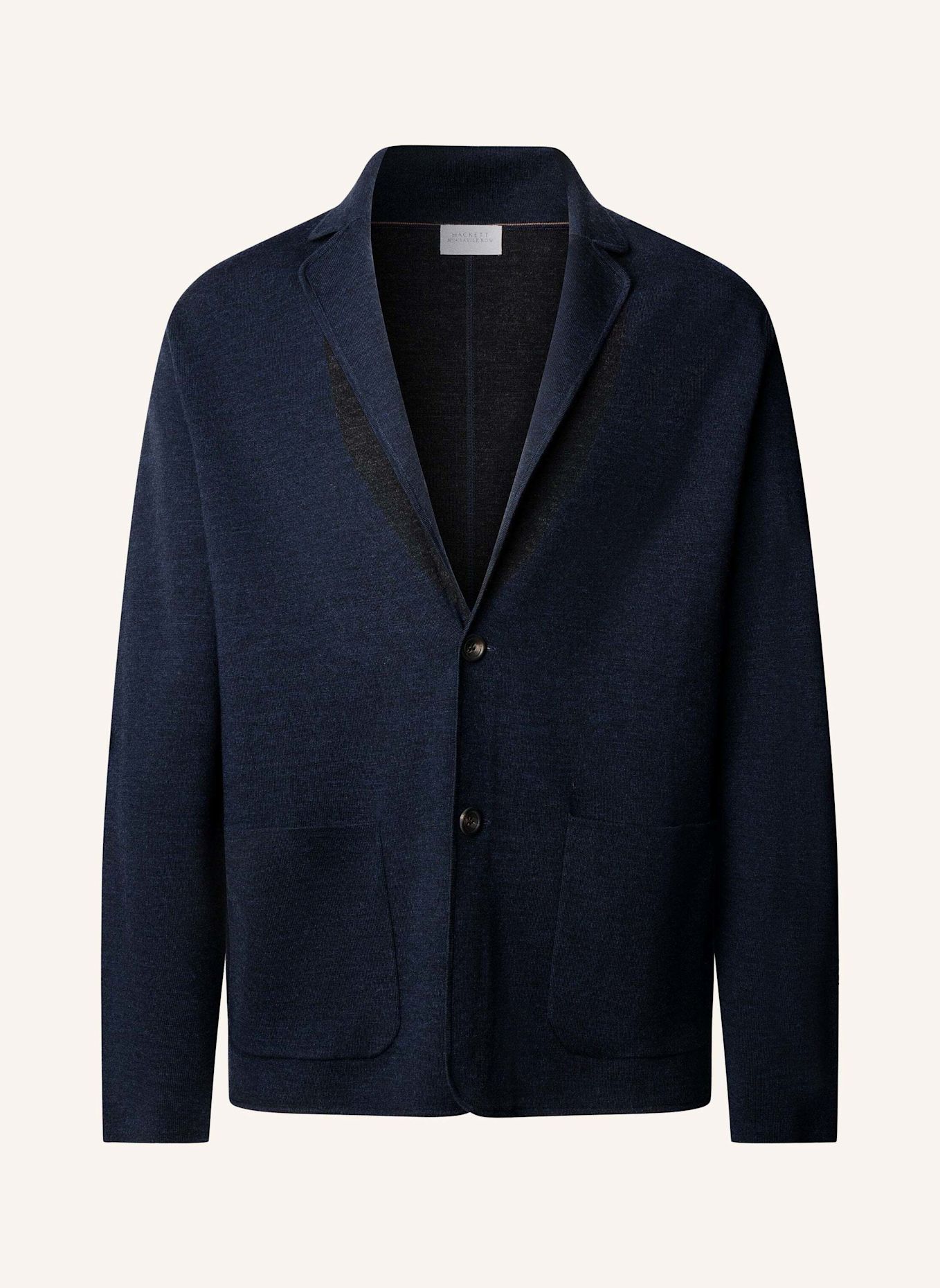HACKETT LONDON Strickjacken Cardigan SR DF KNIT BLAZER: DUNKELBLAU