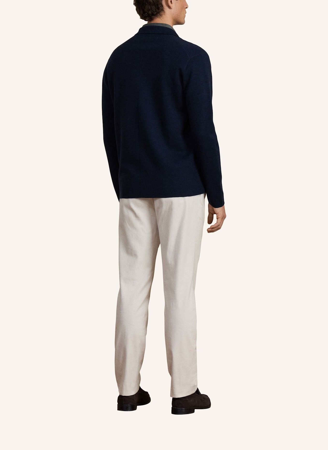 HACKETT LONDON Strickjacken Cardigan SR DF KNIT BLAZER: DUNKELBLAU