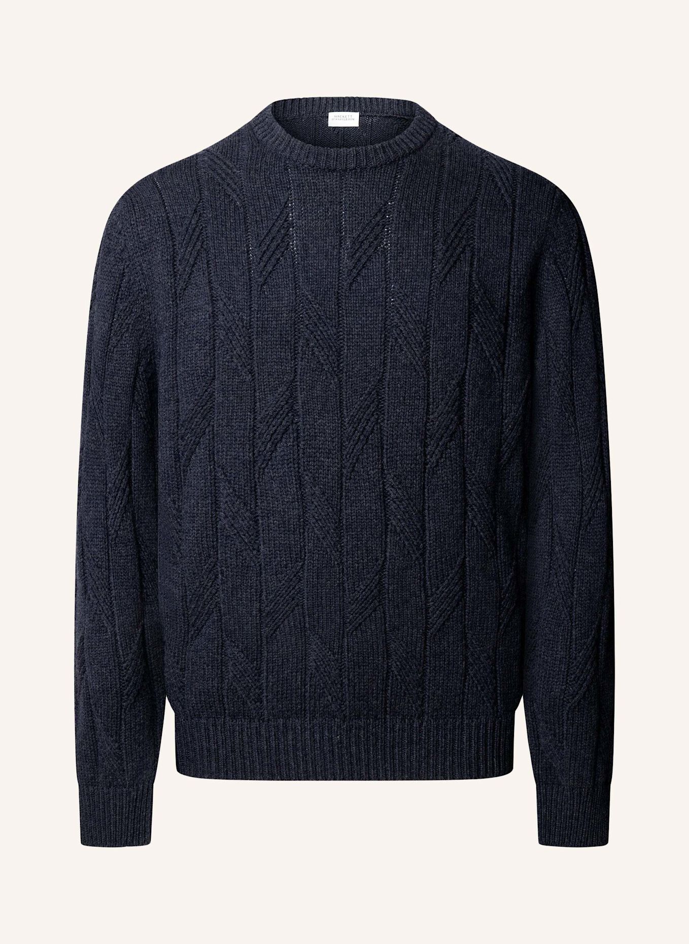 HACKETT LONDON Pullover SR STITCH CREW: DUNKELBLAU