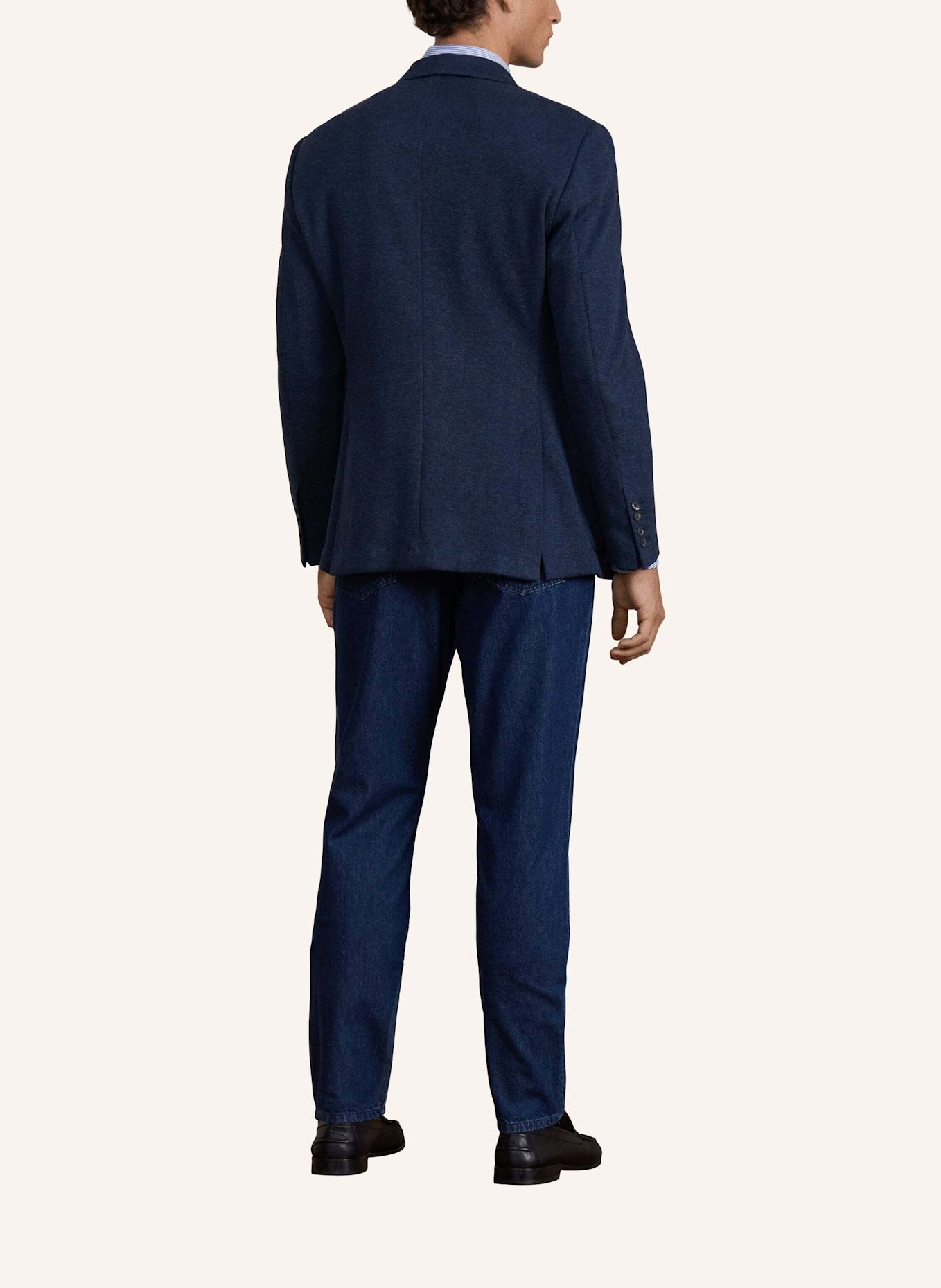 HACKETT LONDON Anzug SR COTTON CASH KNIT: DUNKELBLAU