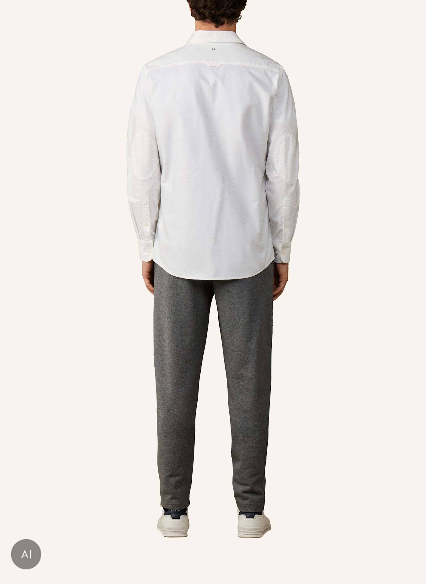 HACKETT LONDON Freizeithemd HERITAGE COUNTRY CREST: WEISS
