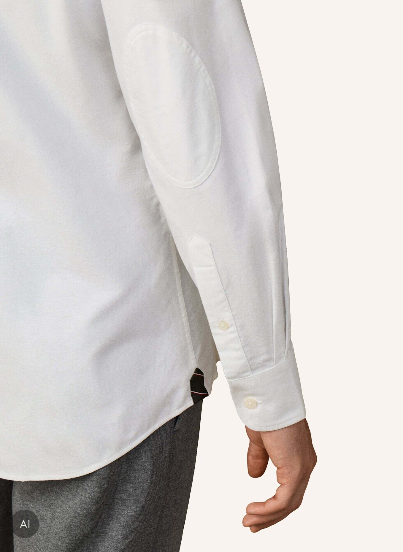 HACKETT LONDON Freizeithemd HERITAGE COUNTRY CREST: WEISS