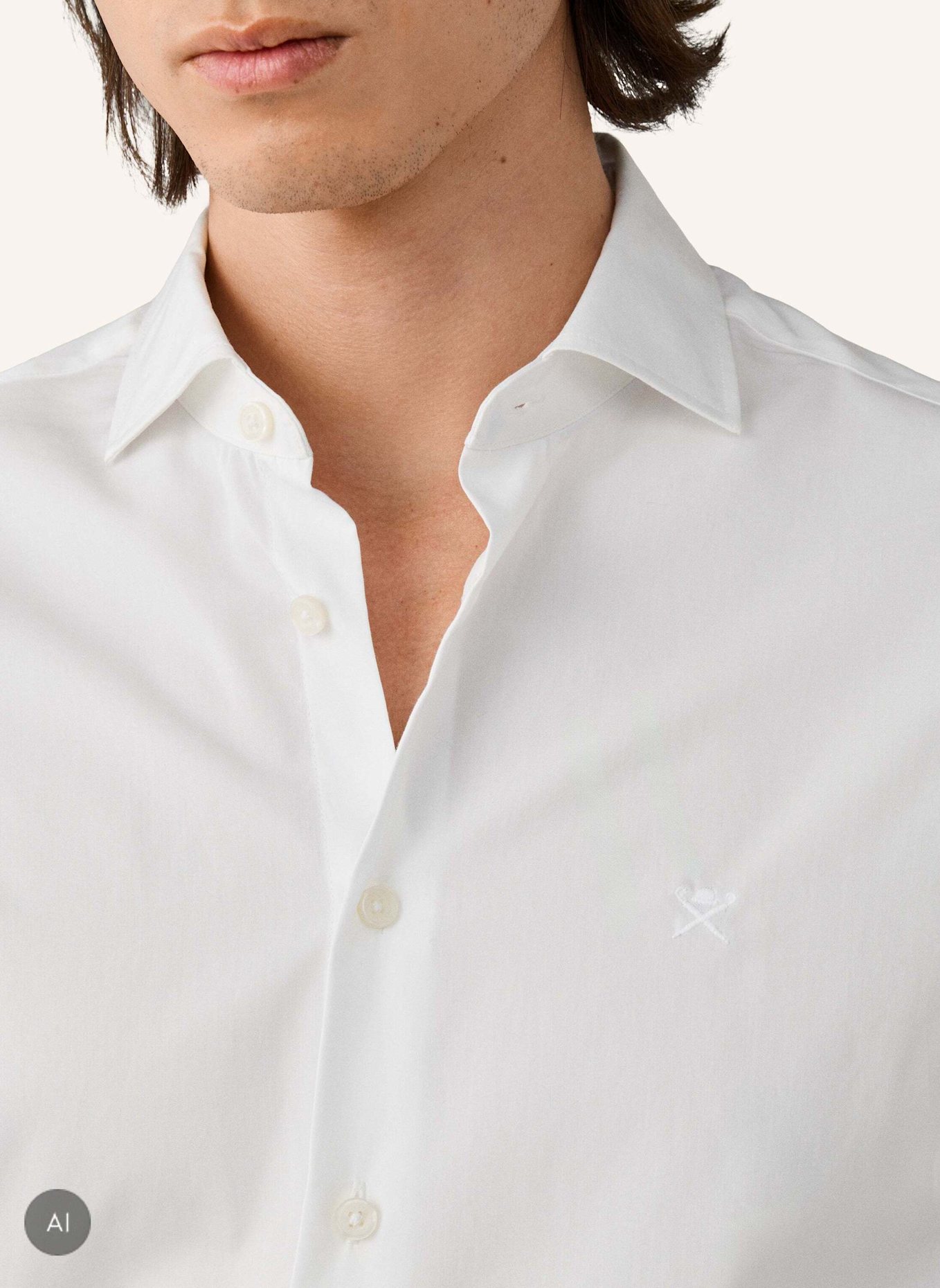 HACKETT LONDON Freizeithemd CITY SOLID EOE: WEISS