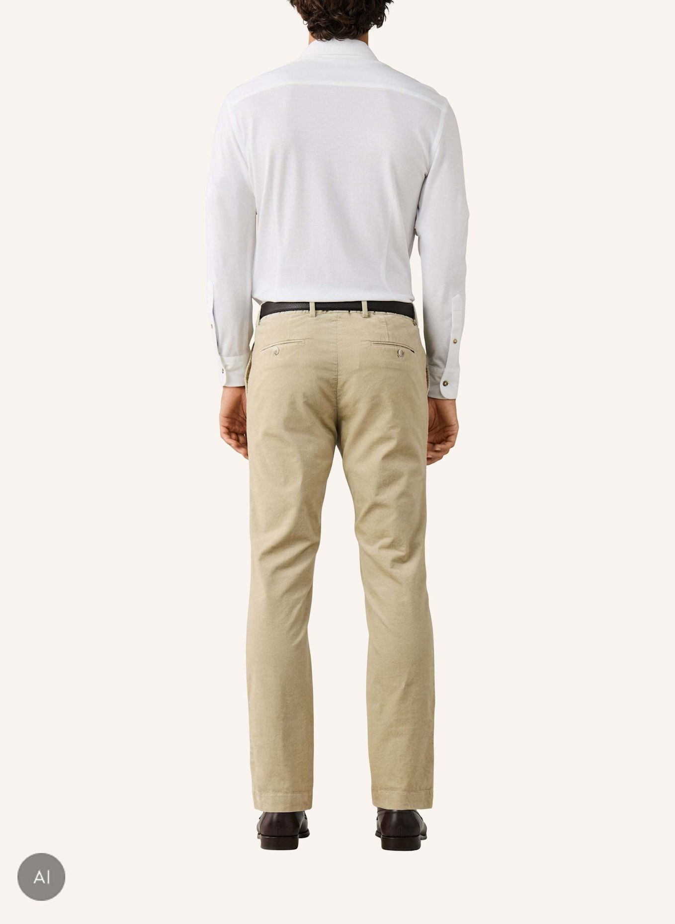 HACKETT LONDON Chino PIGMENT CORD CHINO: CREME